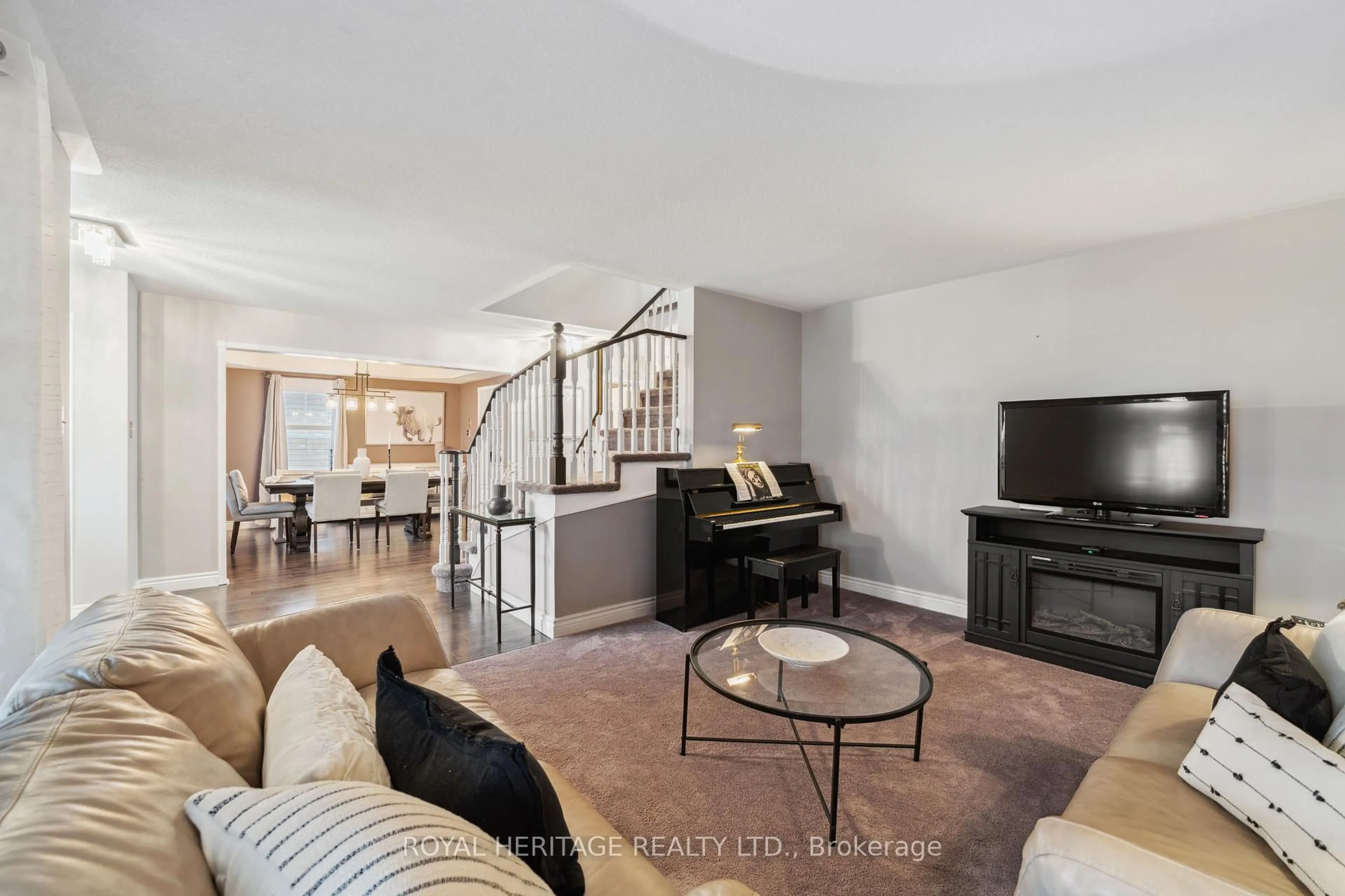 Living room with furniture, unknown for 57 Croxall Blvd, Whitby Ontario L1M 2E5