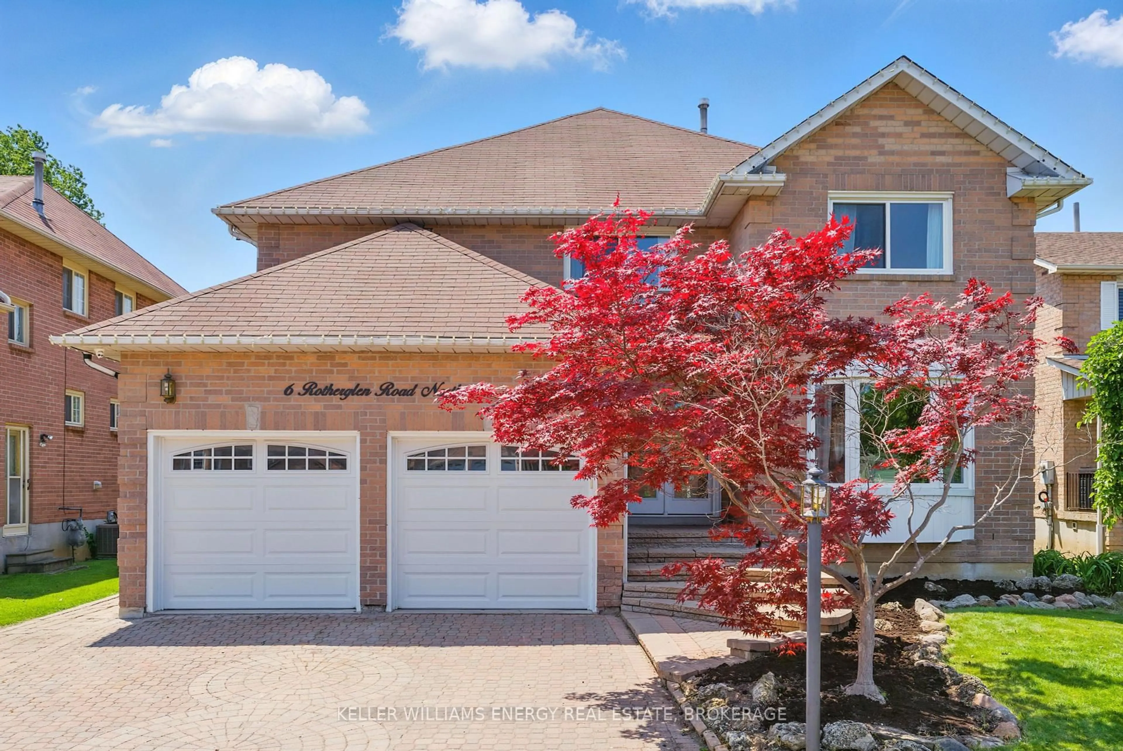 Home with brick exterior material, street for 6 Rotherglen Rd, Ajax Ontario L1T 2T6