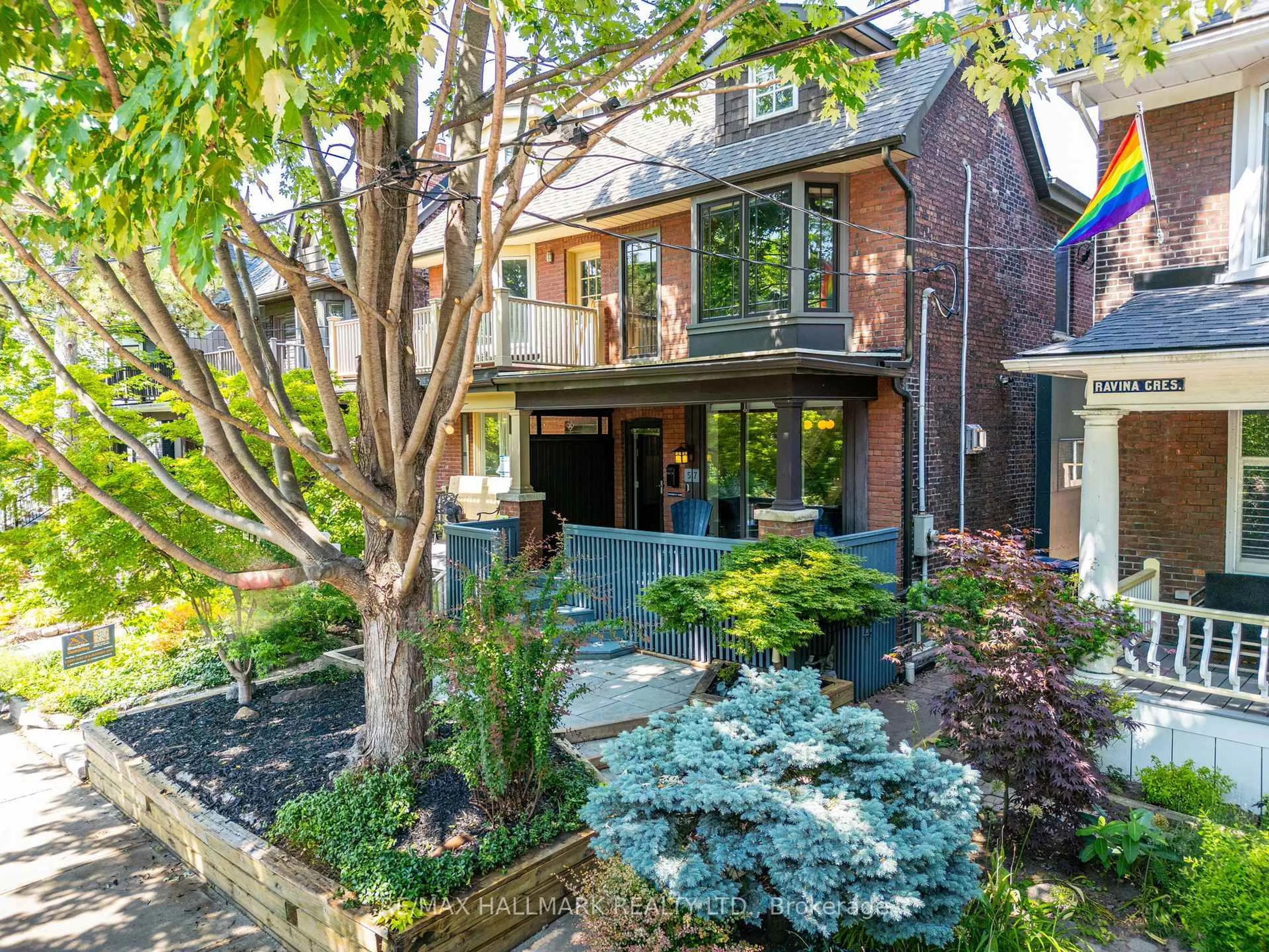 Home with brick exterior material, street for 57 Ravina Cres, Toronto Ontario M4J 3L9