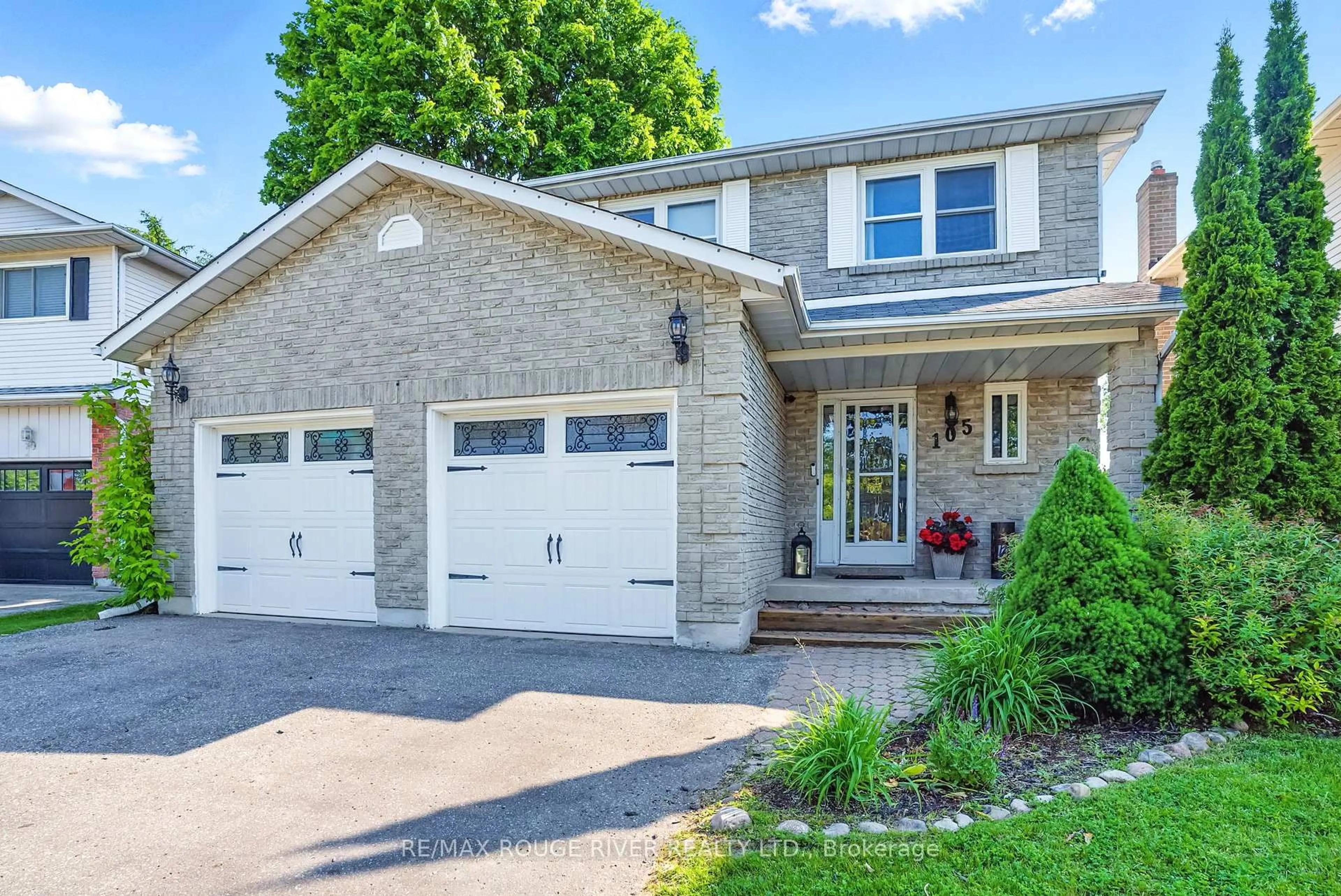 Home with brick exterior material, street for 105 Overbank Dr, Oshawa Ontario L1J 7Y9