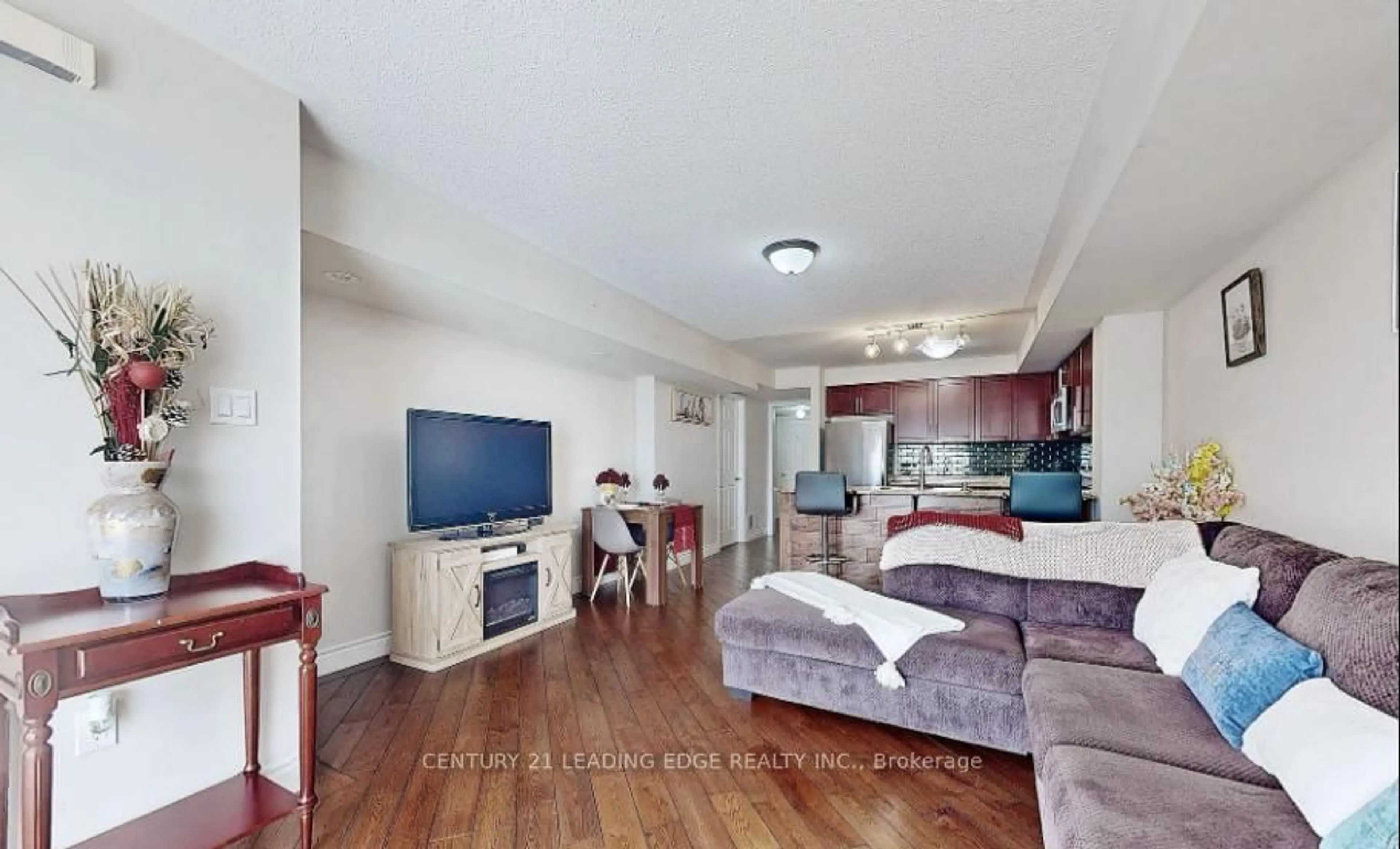 Living room with furniture, wood/laminate floor for 182 Kingston Rd, Ajax Ontario L1T 0M9