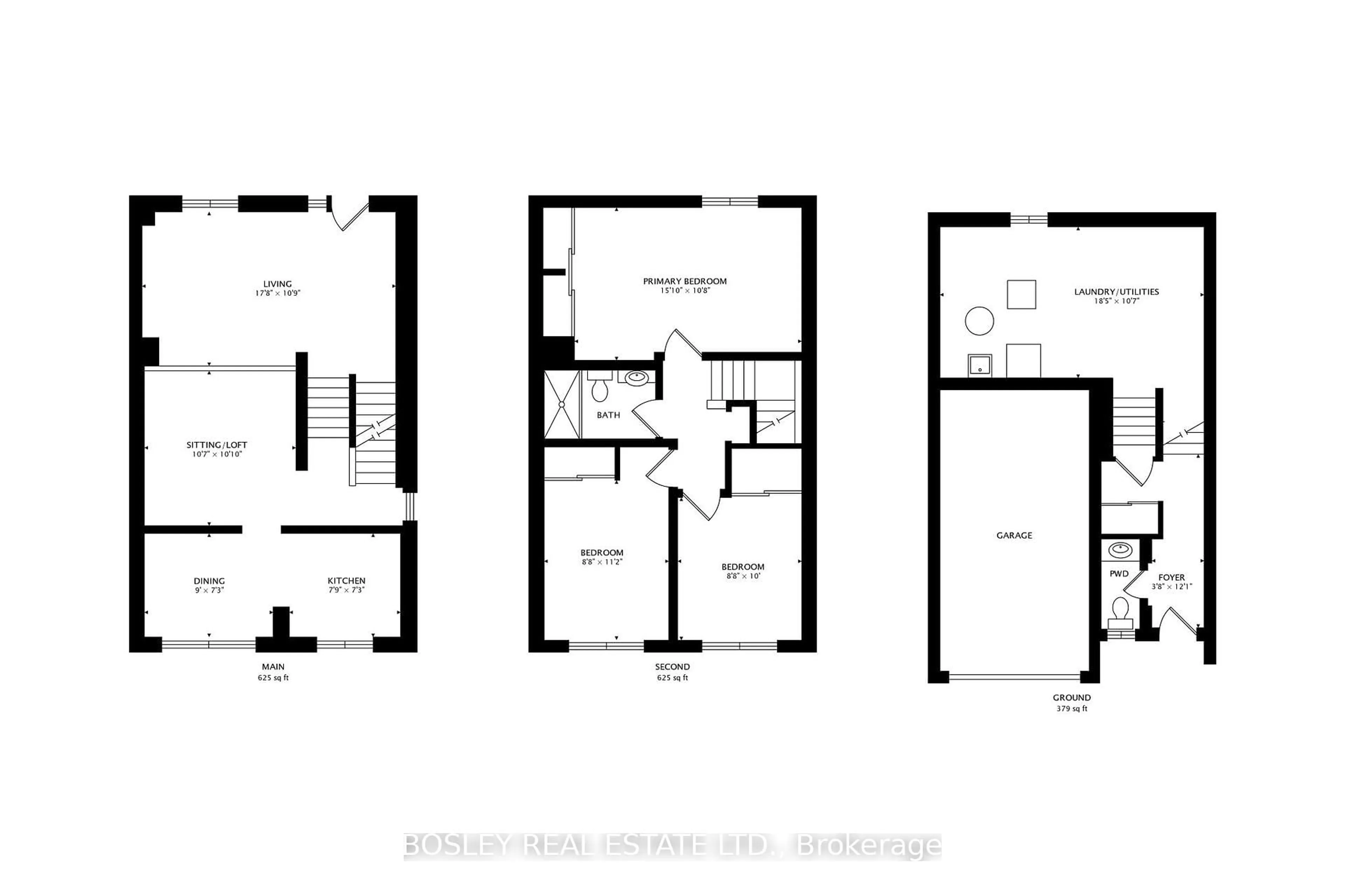Floor plan for 1975 Memory Lane #16, Pickering Ontario L1V 3M3
