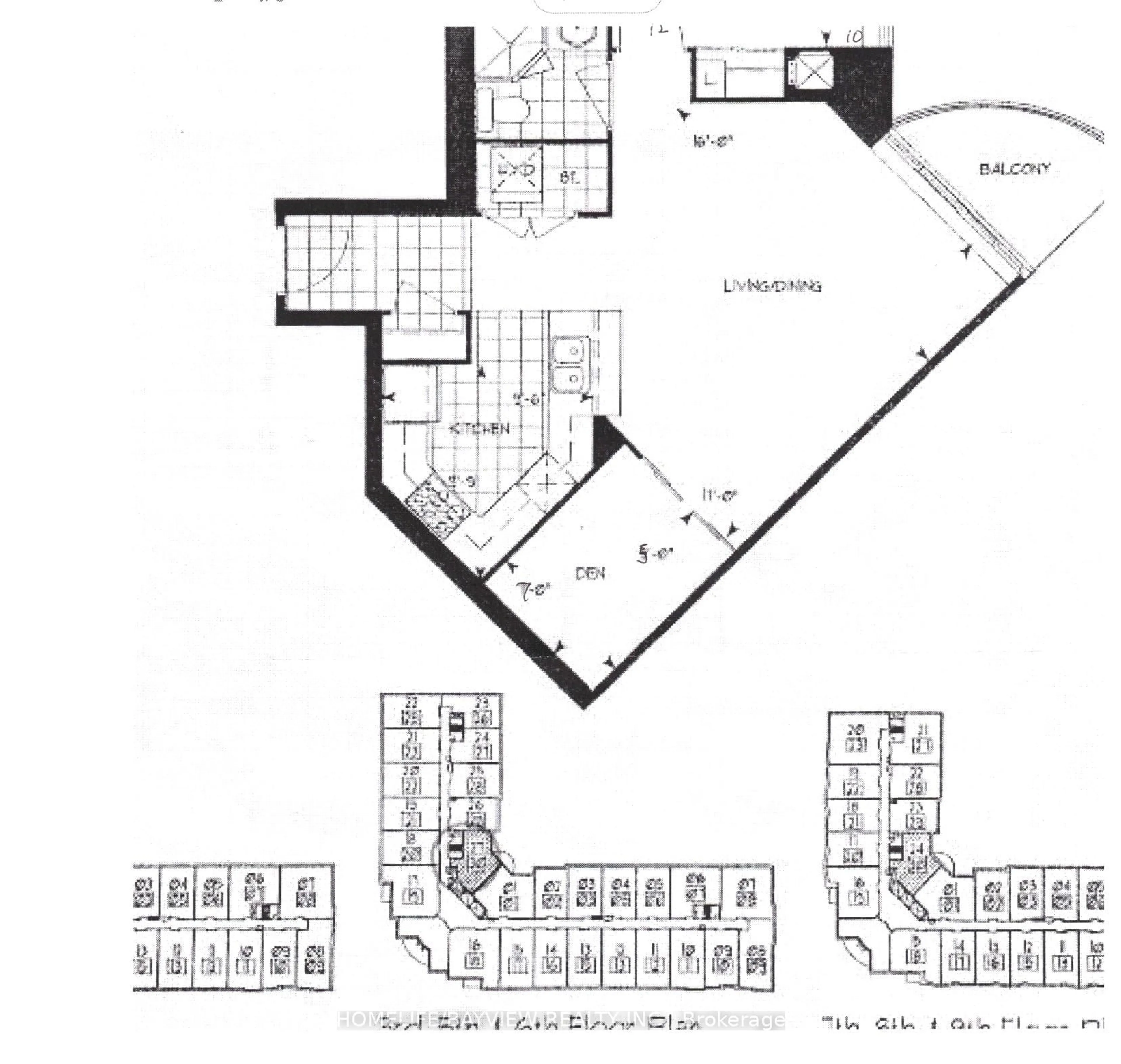 Floor plan for 2020 McNicoll Ave #530, Toronto Ontario M1V 0B5