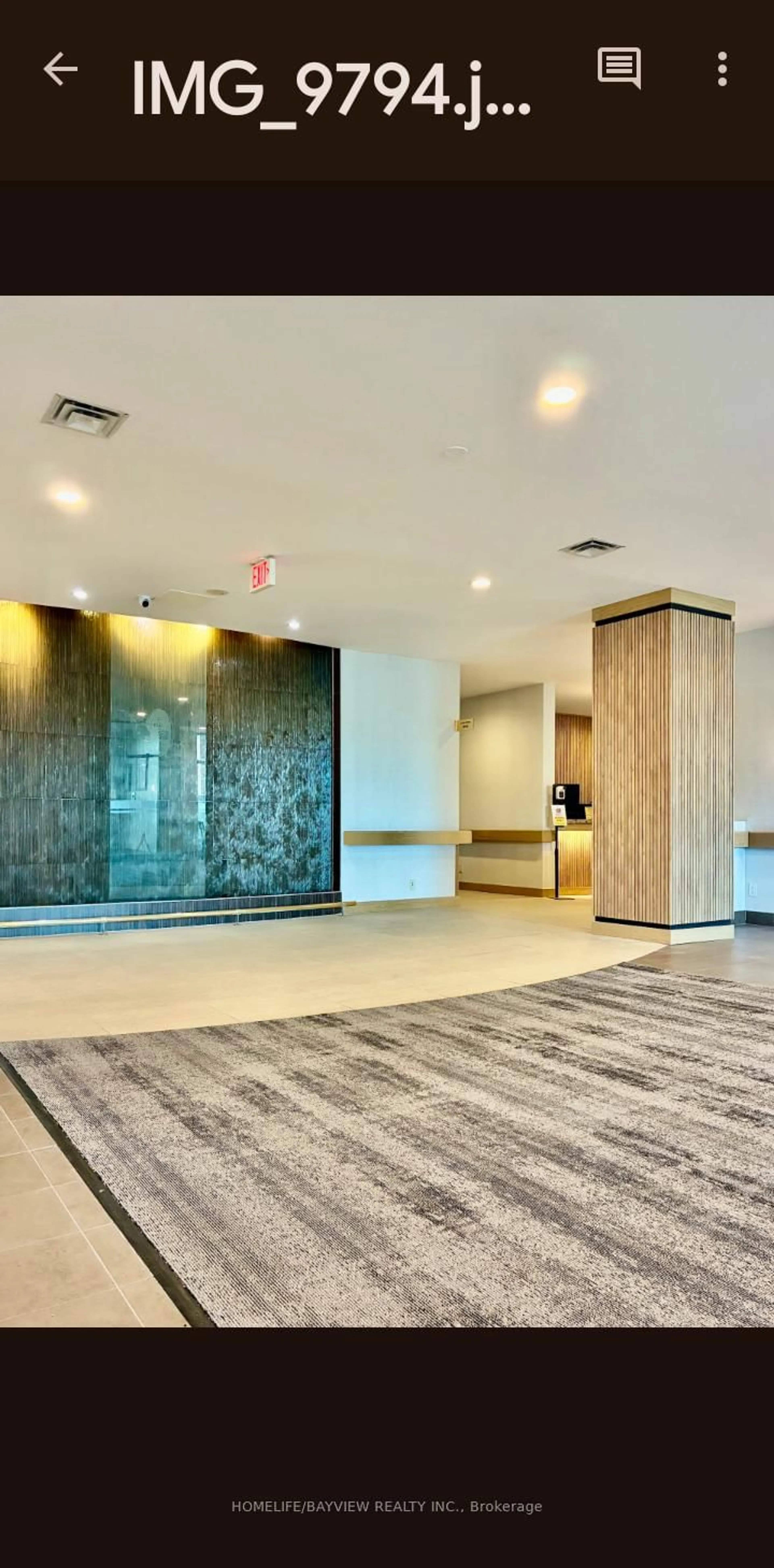 Indoor foyer for 2020 McNicoll Ave #530, Toronto Ontario M1V 0B5
