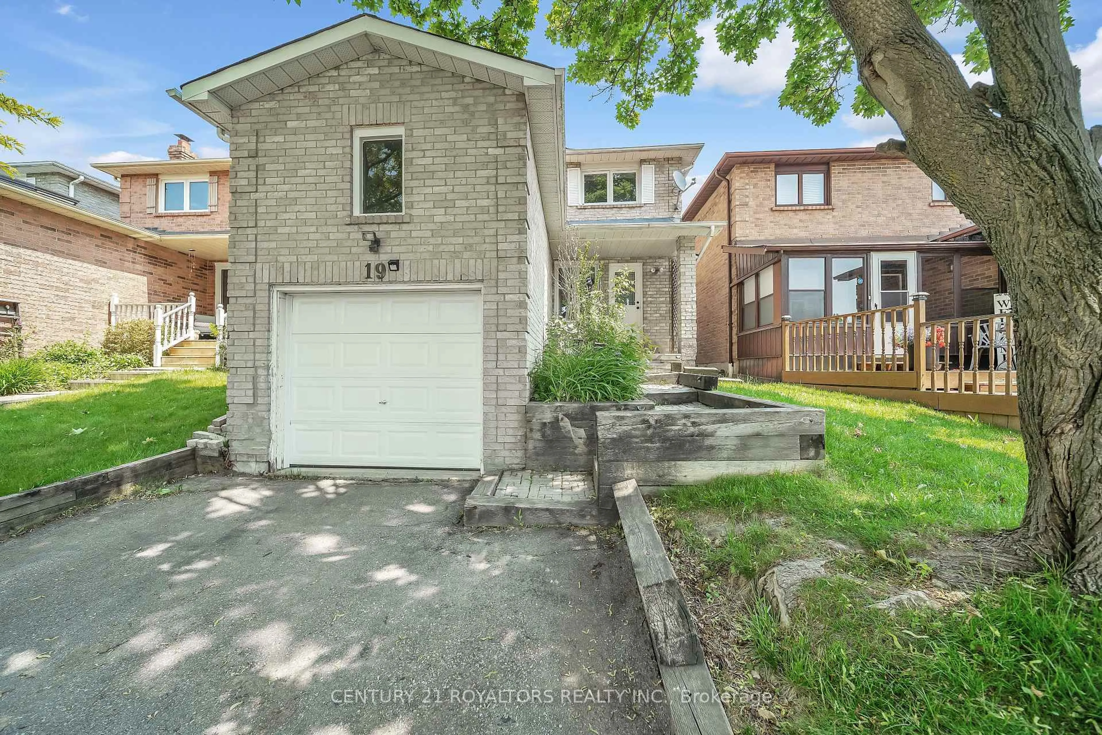 Home with brick exterior material, street for 19 Palmer Dr, Ajax Ontario L1S 5W9