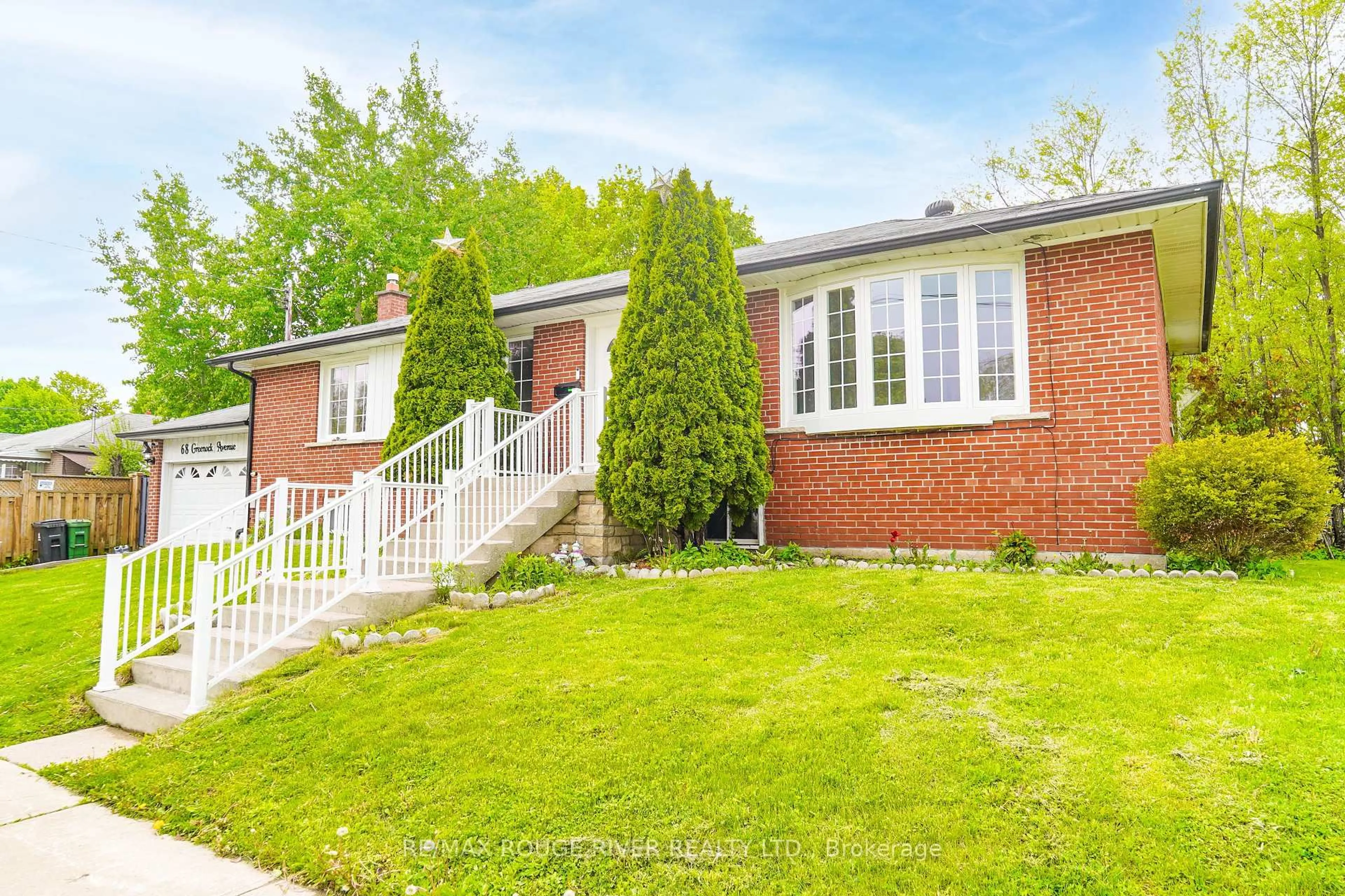 Home with brick exterior material, street for 68 Greenock Ave, Toronto Ontario M1G 2Z9