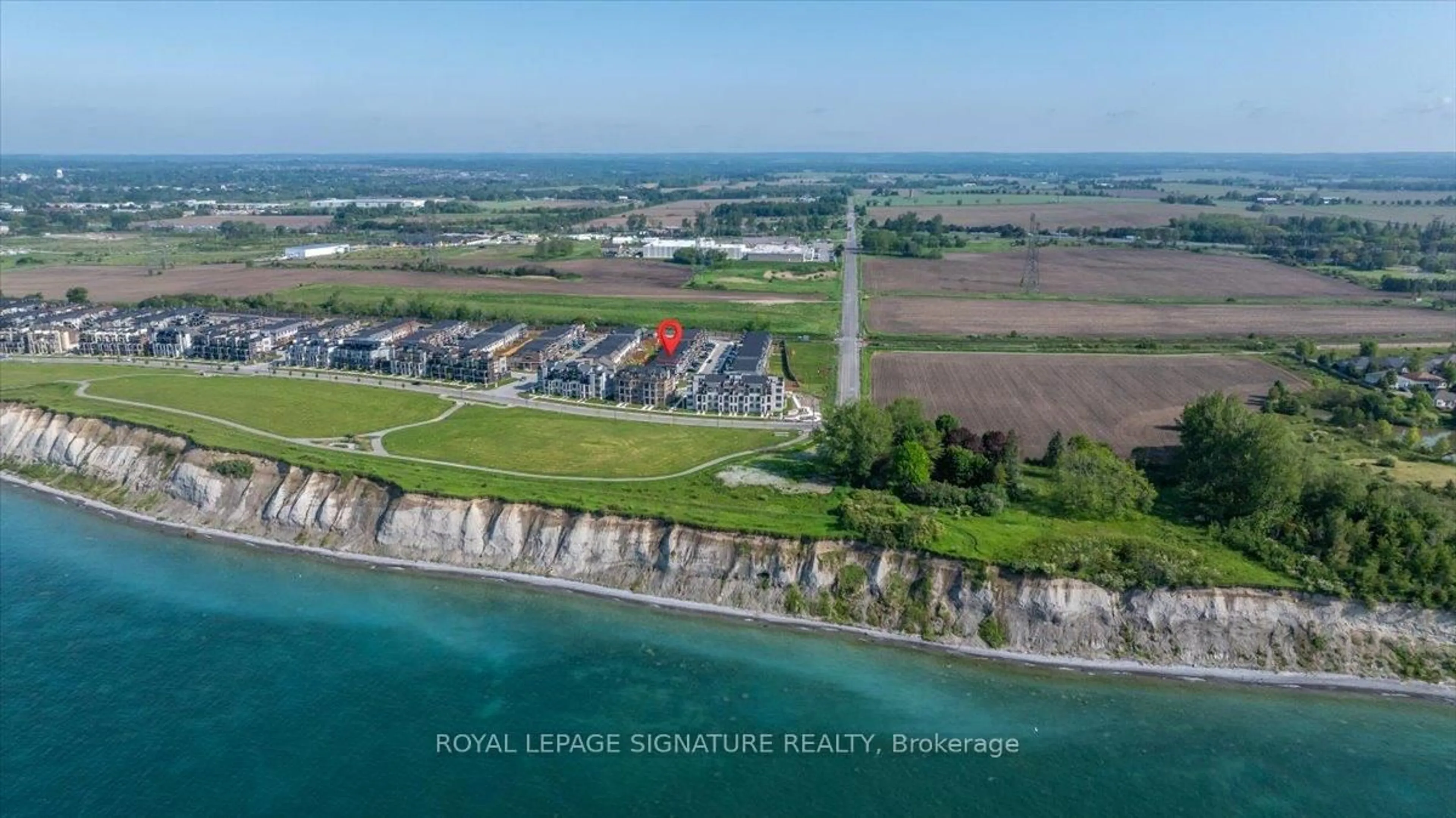 A pic from outside/outdoor area/front of a property/back of a property/a pic from drone, water/lake/river/ocean view for 145 Sailors Landing, Clarington Ontario L1C 3K5