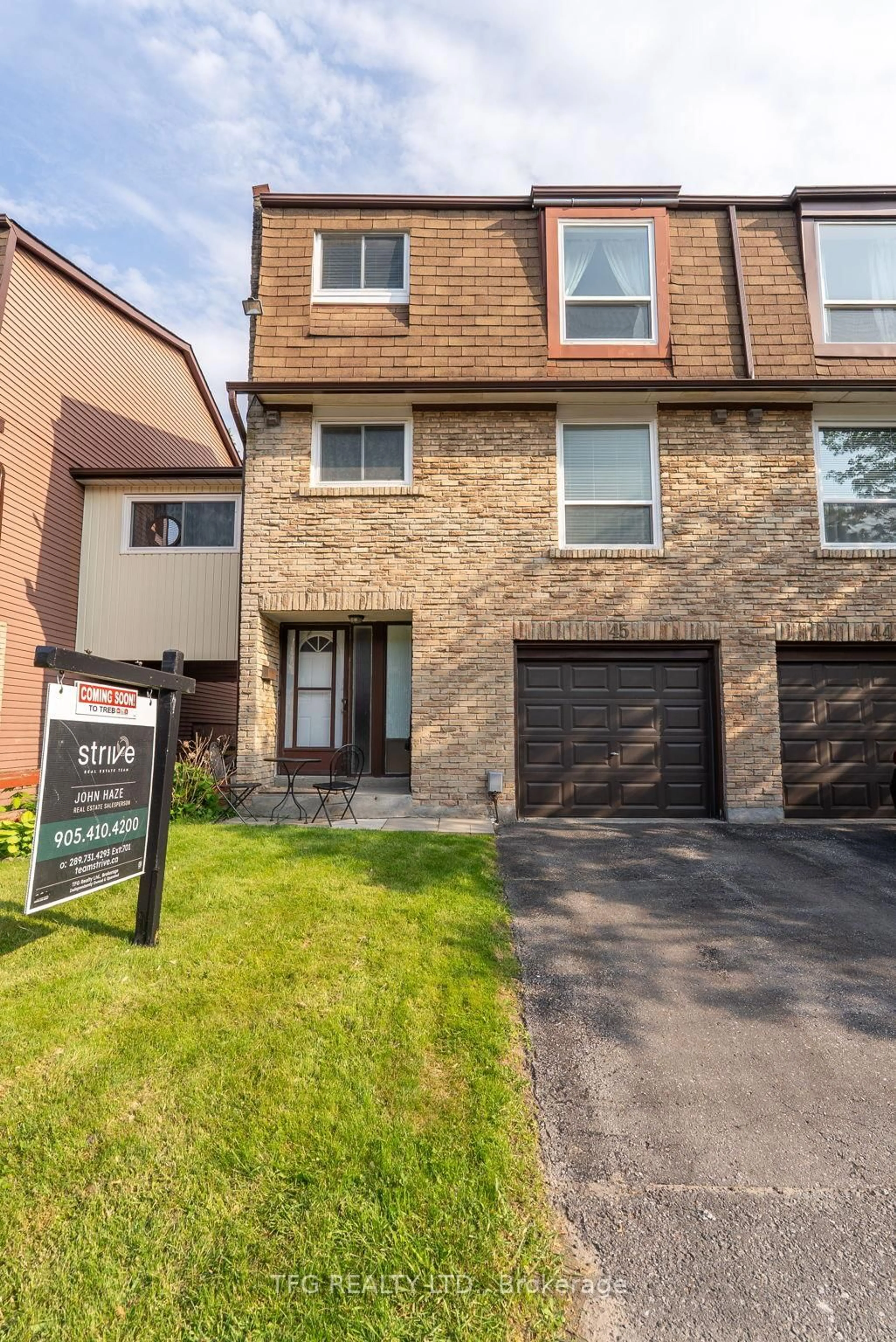 Home with brick exterior material, street for 222 Pearson St #45, Oshawa Ontario L1G 7C6