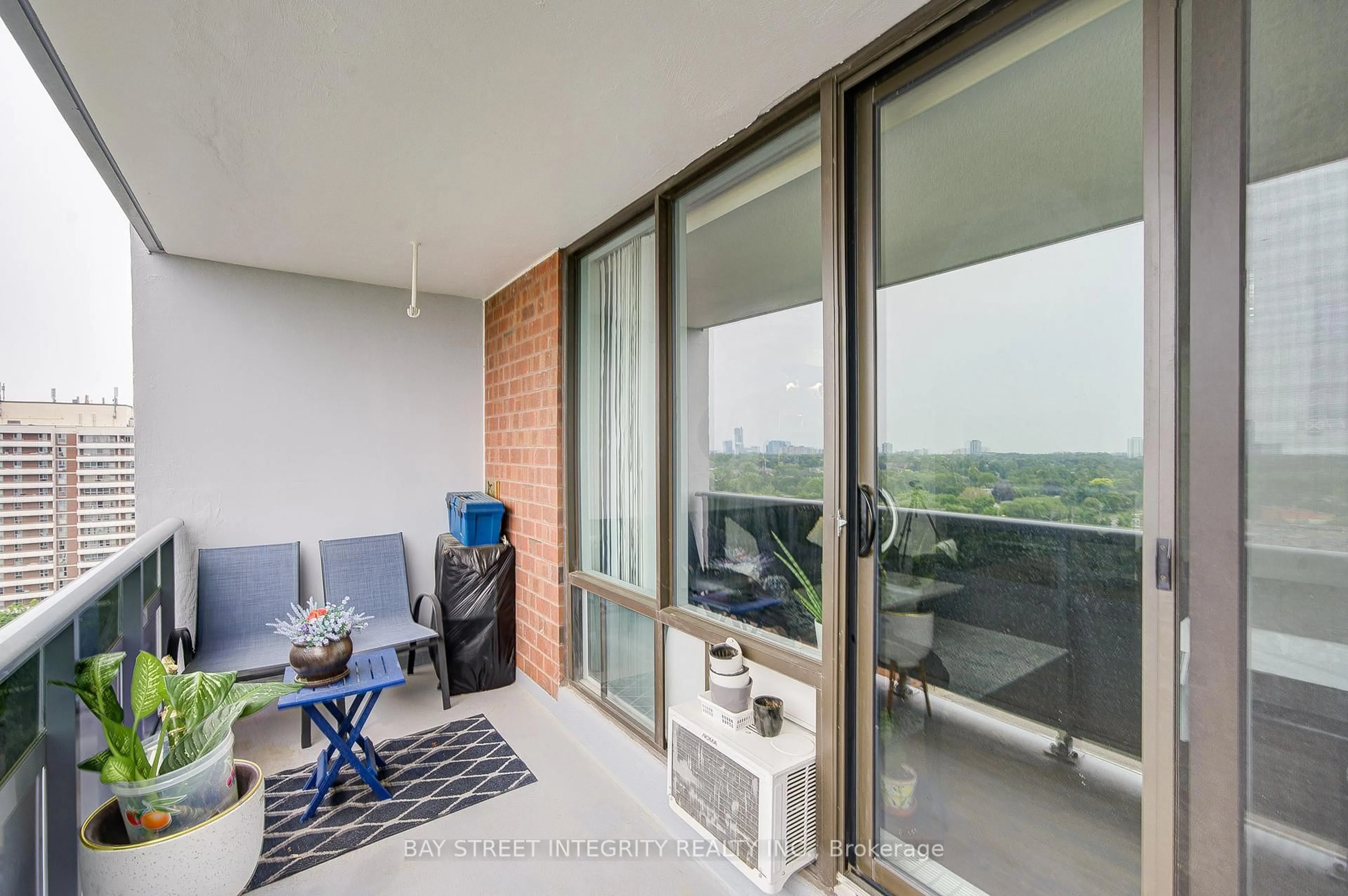 Balcony in the apartment, unknown for 1250 Bridletowne Circ #1403, Toronto Ontario M1W 2V1