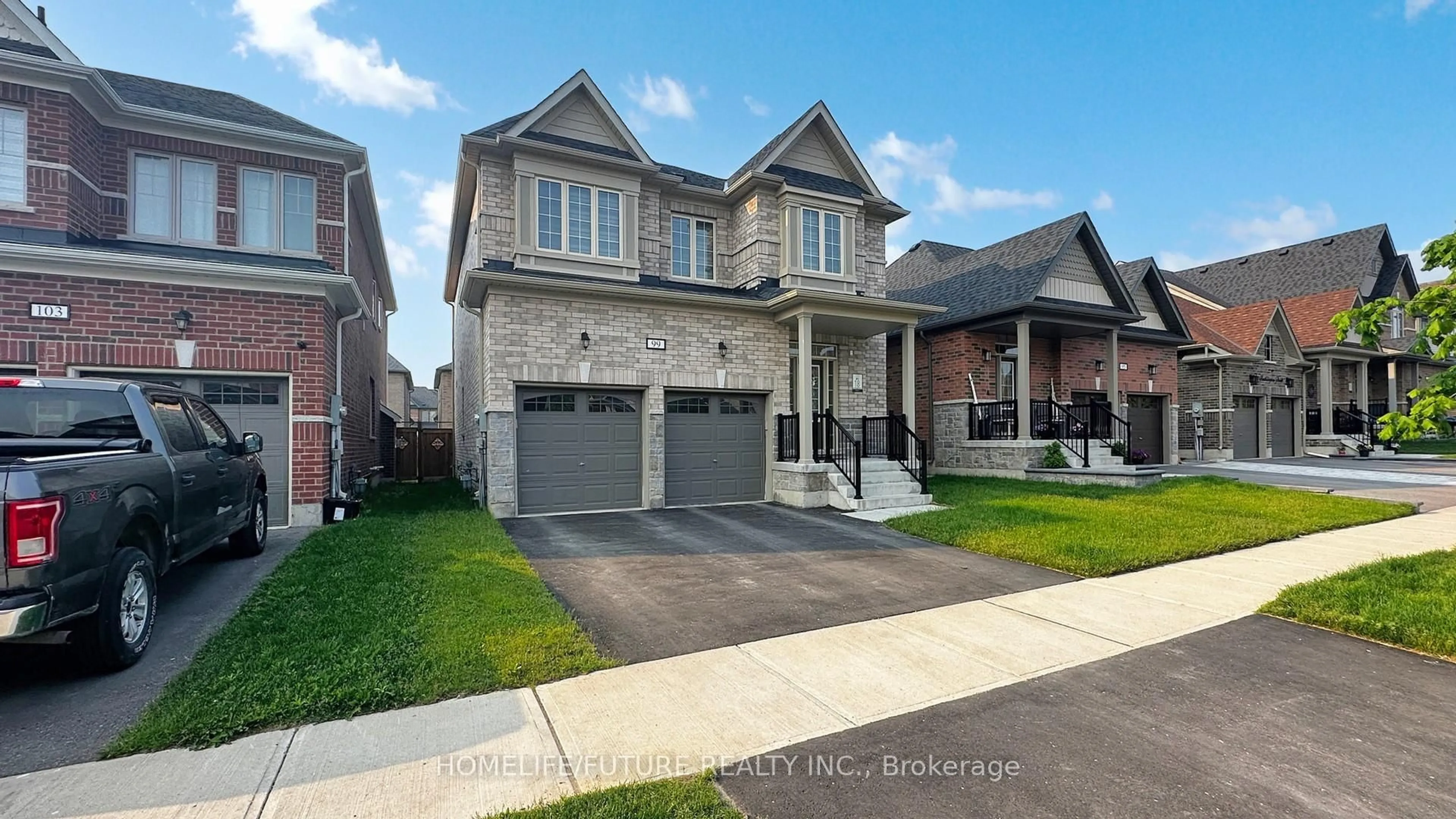 Home with brick exterior material, street for 99 Southampton St, Scugog Ontario L9L 2E5