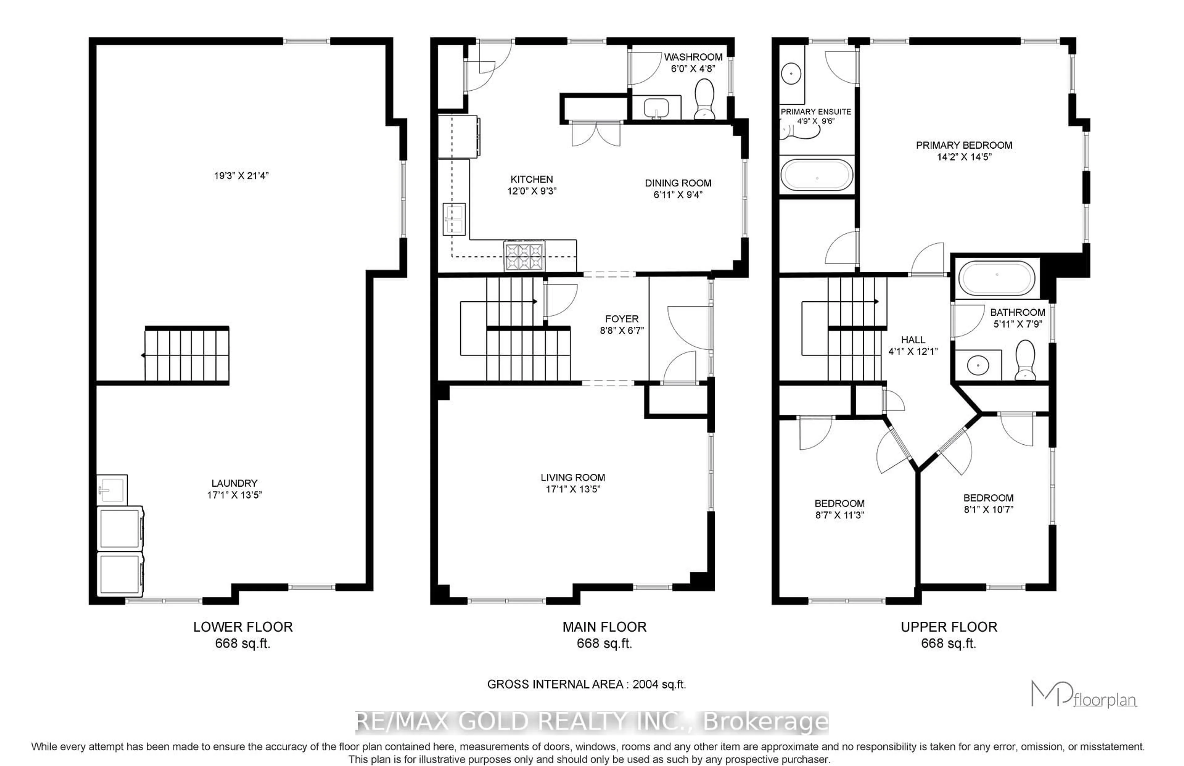 Floor plan for 2494 Earl Grey Ave, Pickering Ontario L1X 0B9