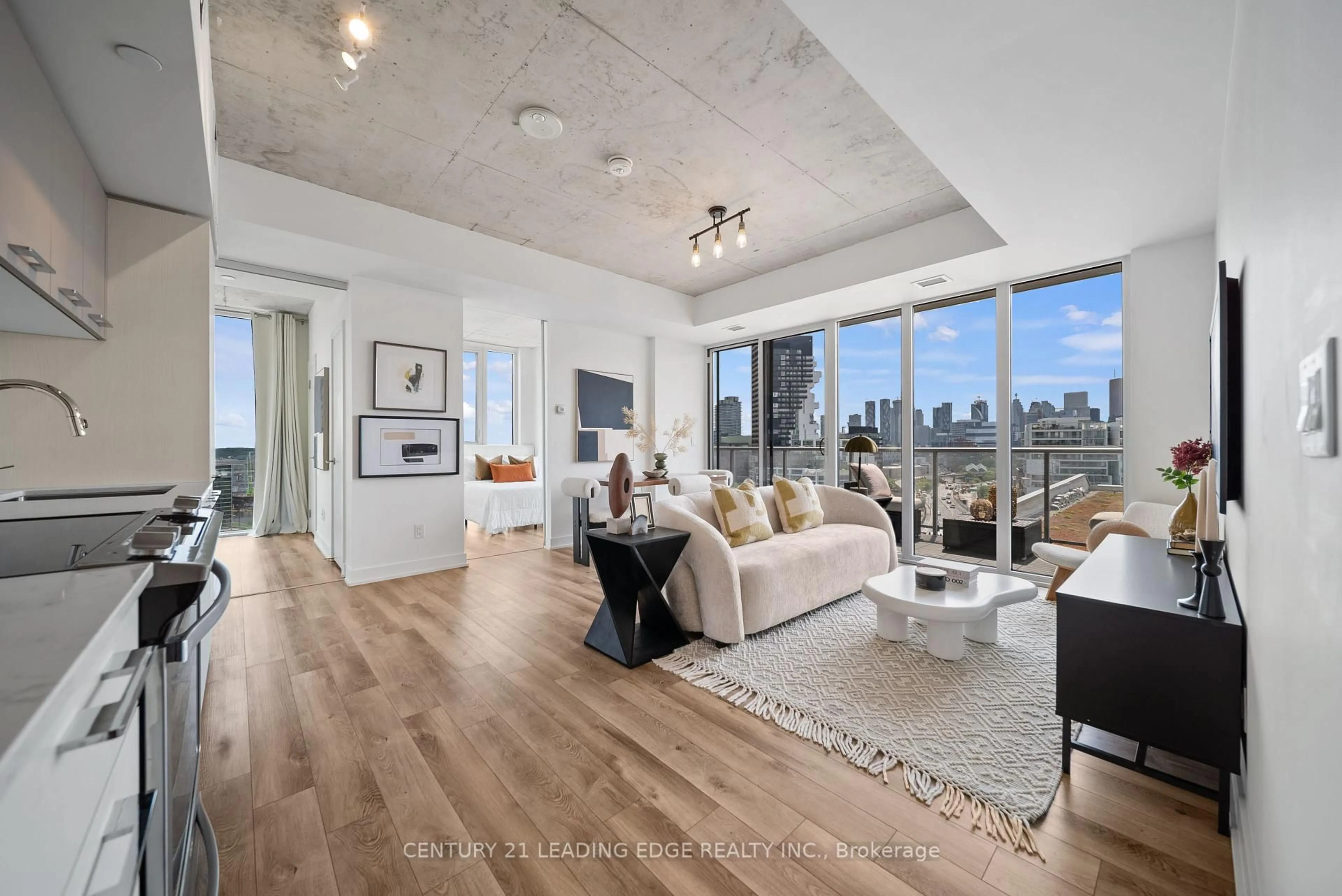 Living room with furniture, unknown for 15 BASEBALL Pl #1107, Toronto Ontario M4M 0E6