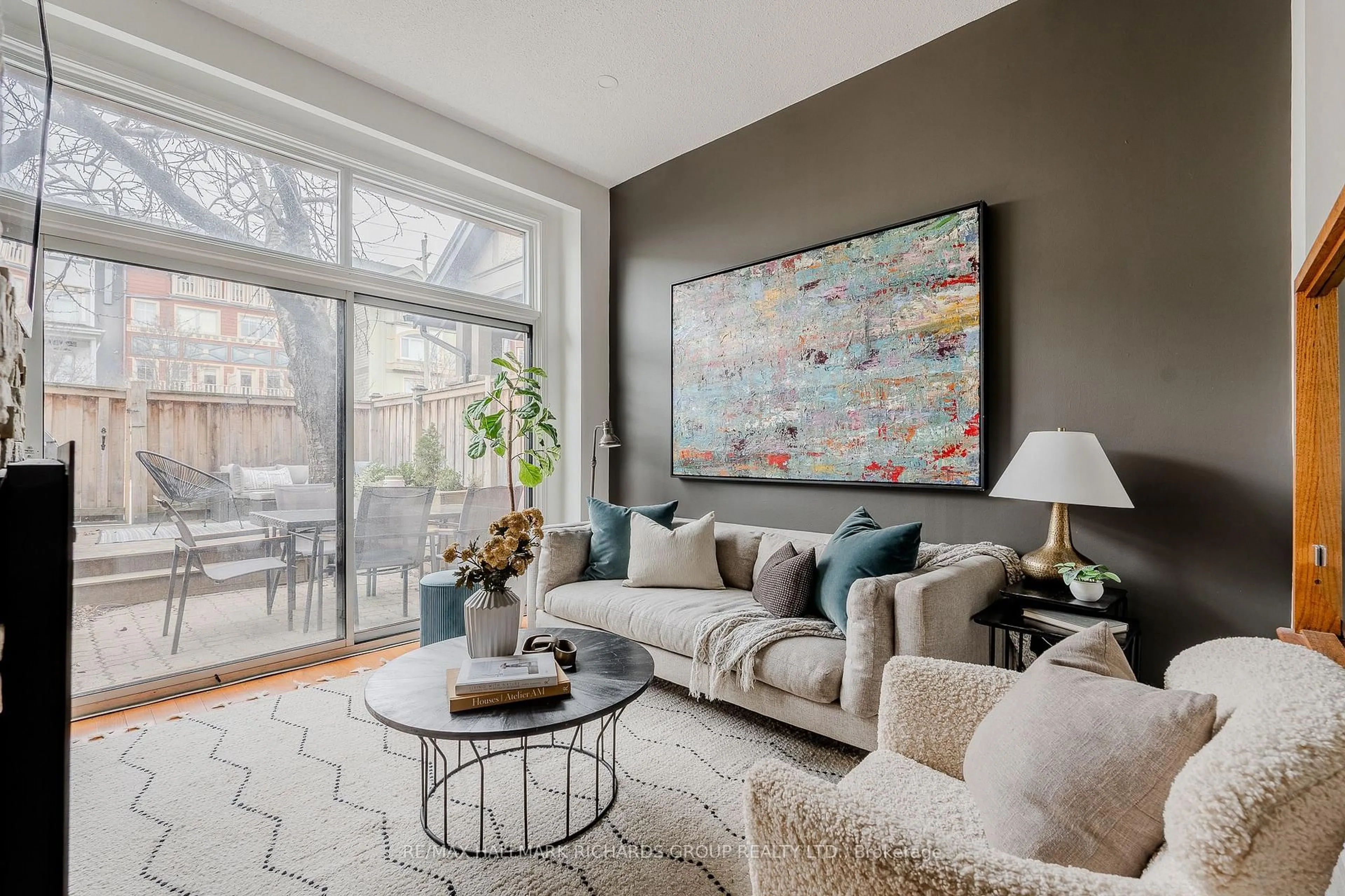 Living room with furniture, unknown for 10 Buller Ave #TH11, Toronto Ontario M4L 1C1