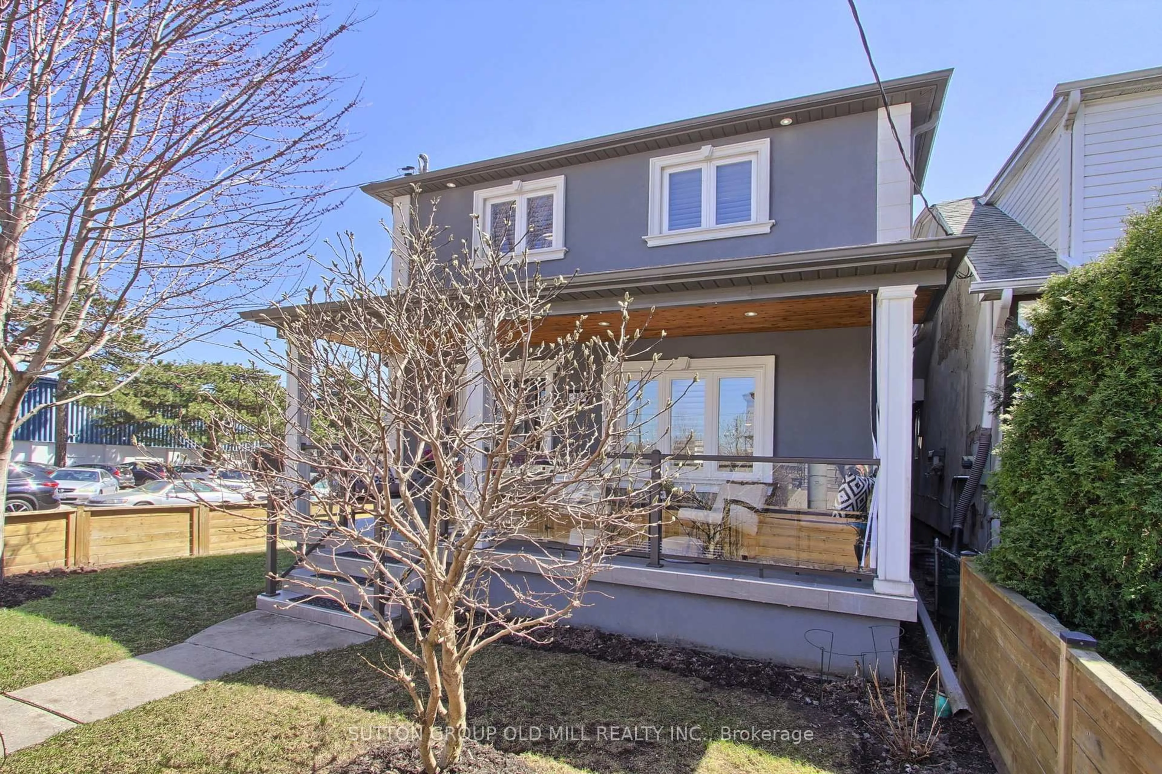 Home with vinyl exterior material, street for 25 Savoy Ave, Toronto Ontario M4C 2X4