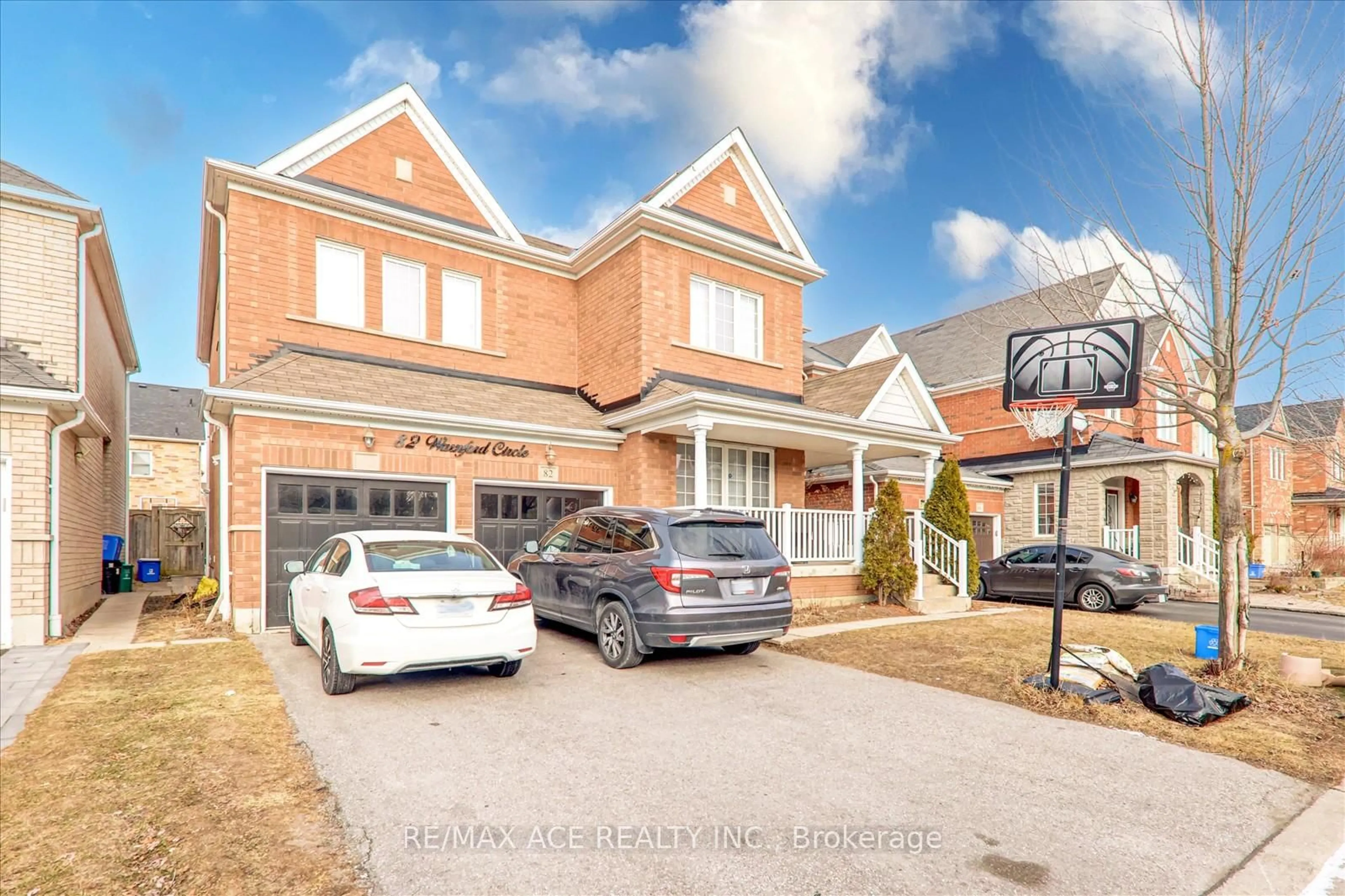 Home with brick exterior material, street for 82 Warnford Circ, Ajax Ontario L1T 0J2