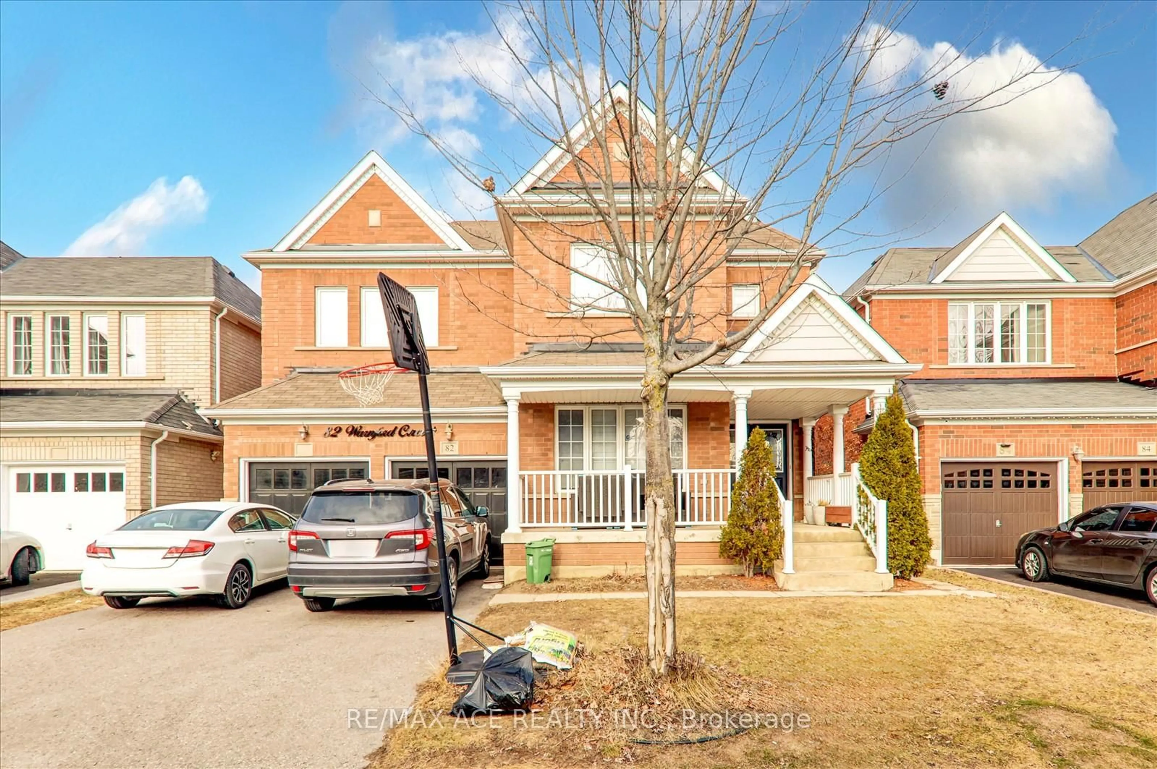 Home with brick exterior material, street for 82 Warnford Circ, Ajax Ontario L1T 0J2