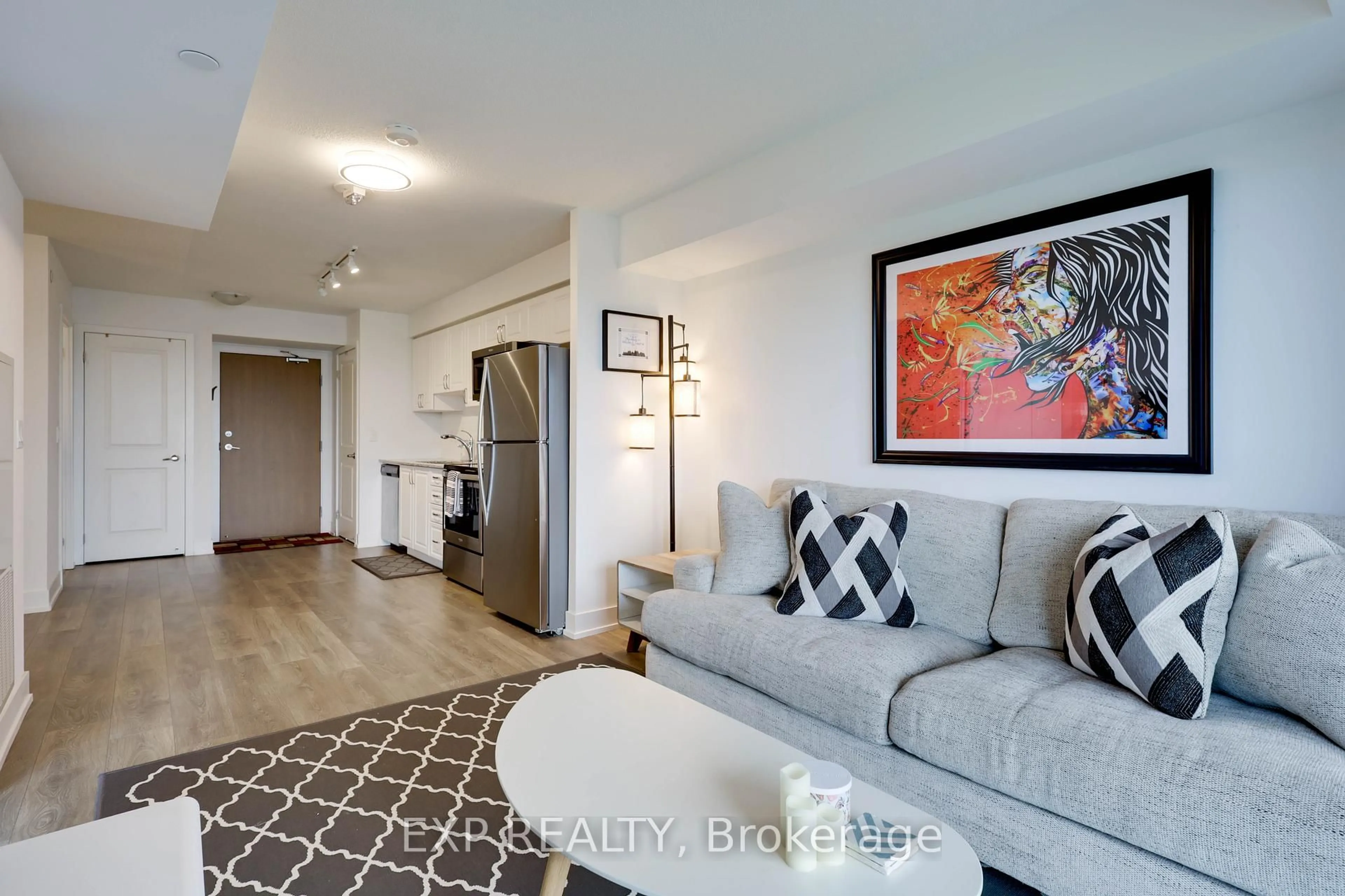 Living room with furniture, unknown for 1255 Bayly St #1003, Pickering Ontario L1W 0B6