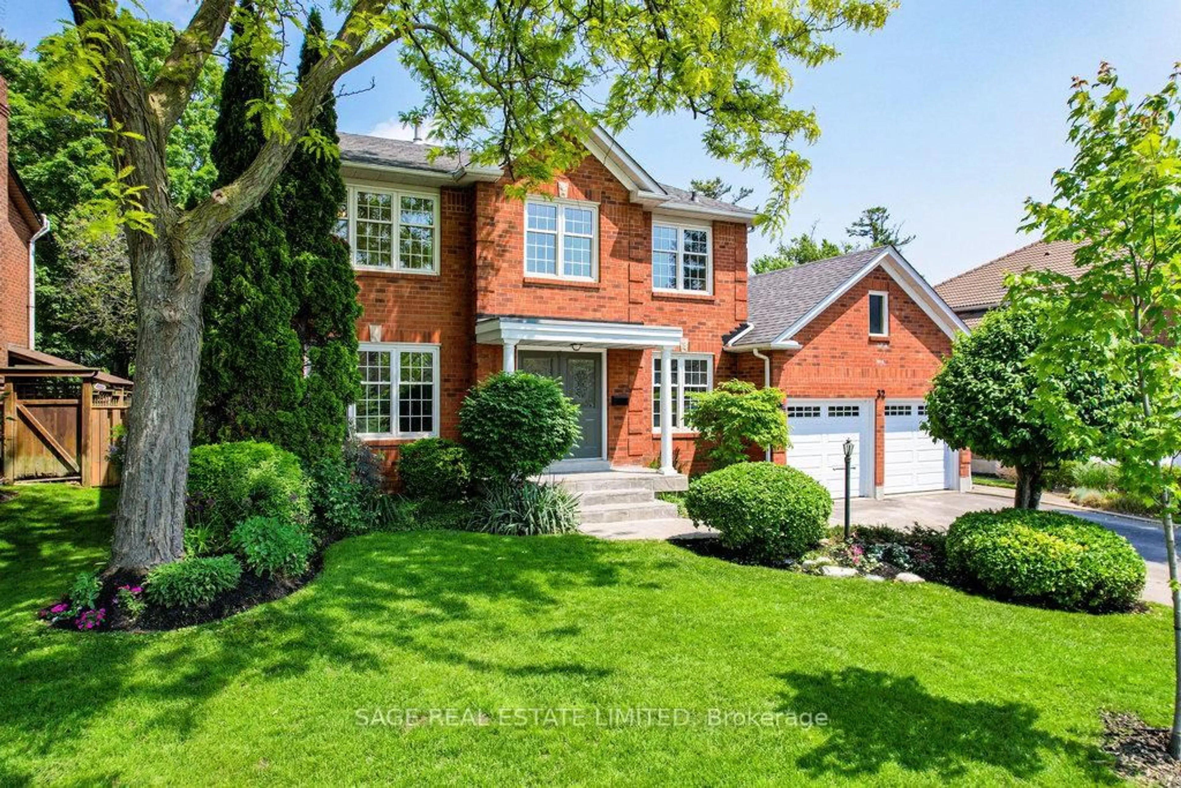 Home with brick exterior material, street for 32 Royal Rouge Tr, Toronto Ontario M1B 4T8