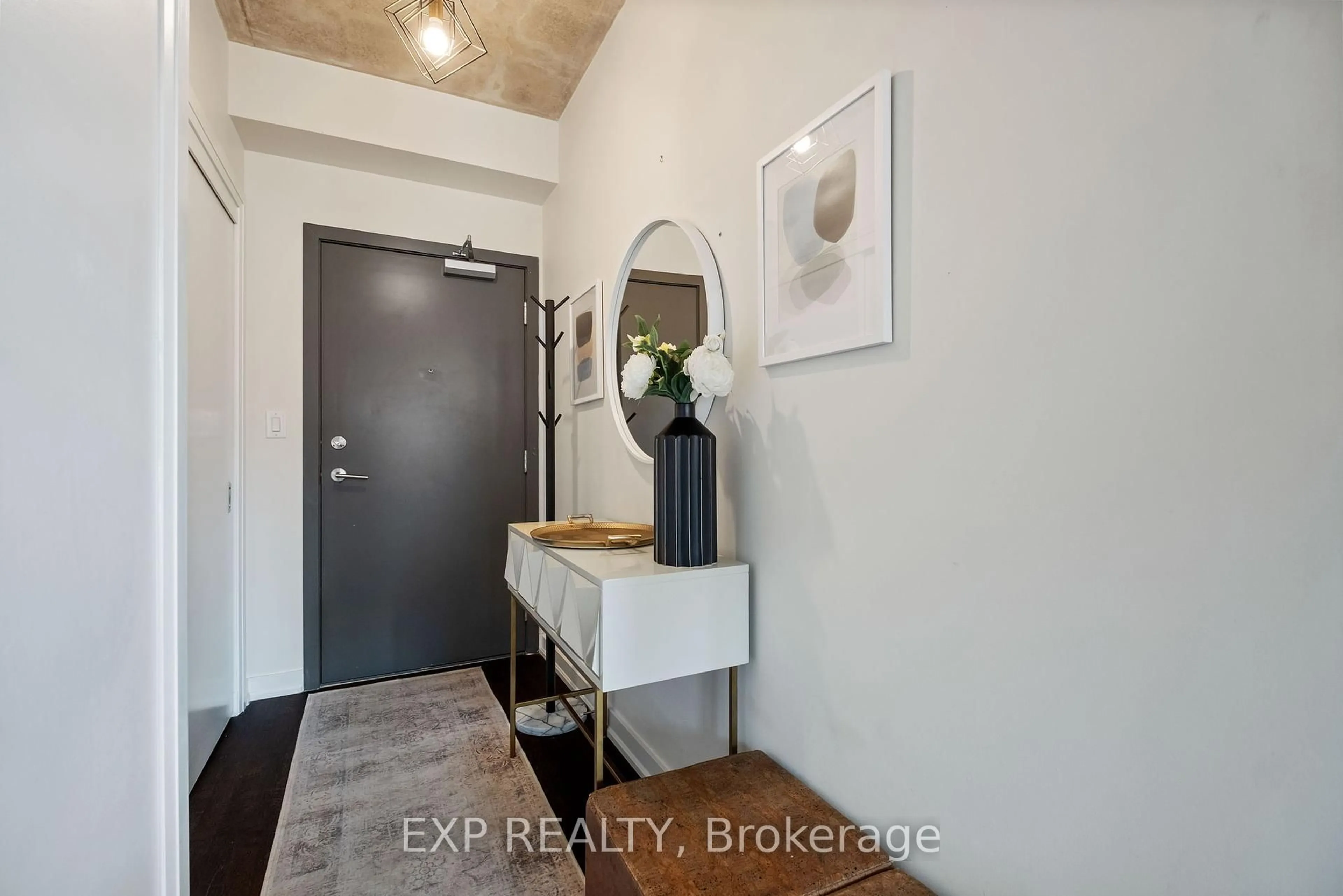 Indoor entryway for 246 Logan Ave #320, Toronto Ontario M4M 0E9