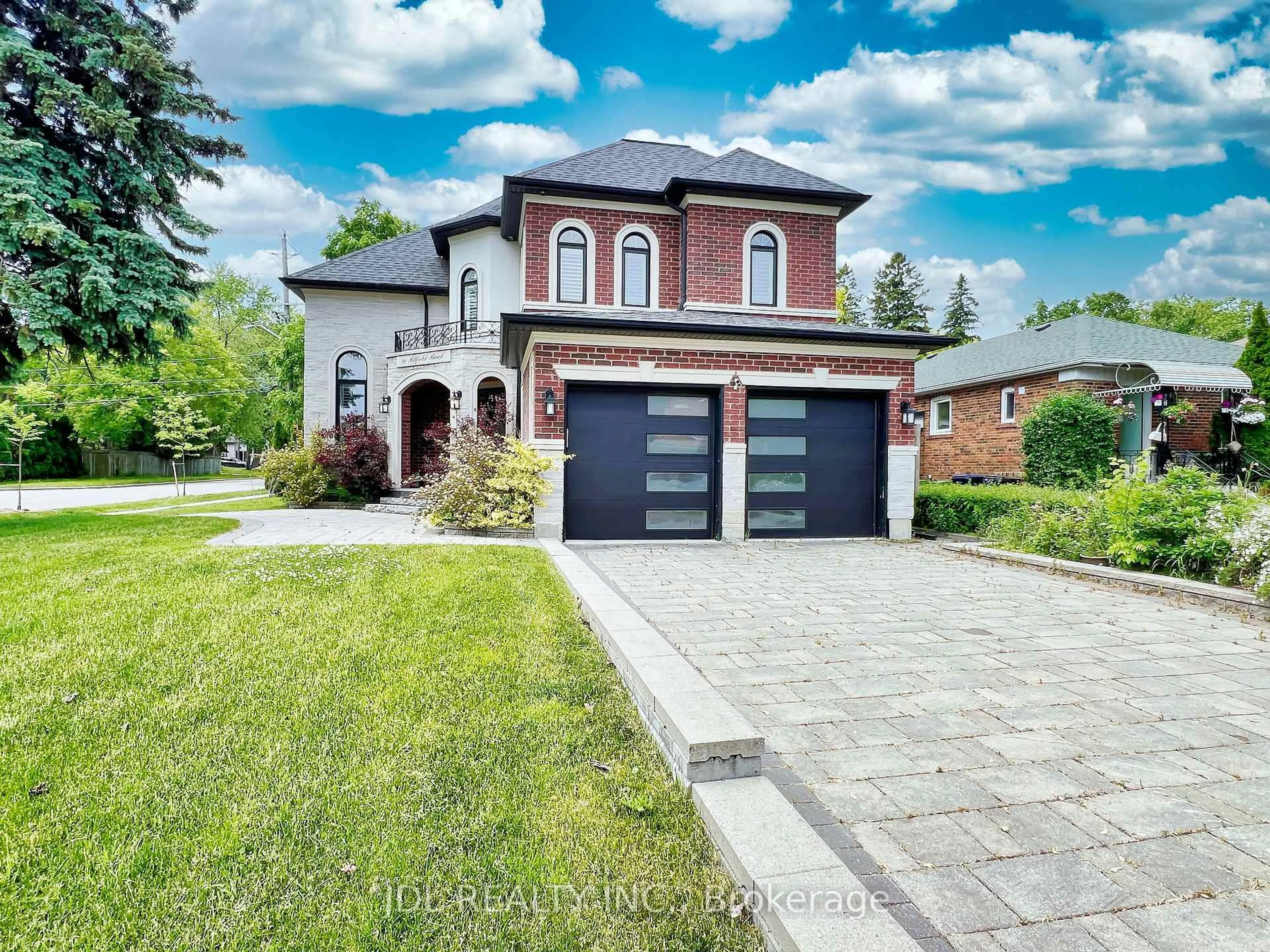 Home with brick exterior material, street for 90 Pitfield Rd, Toronto Ontario M1S 1Y4