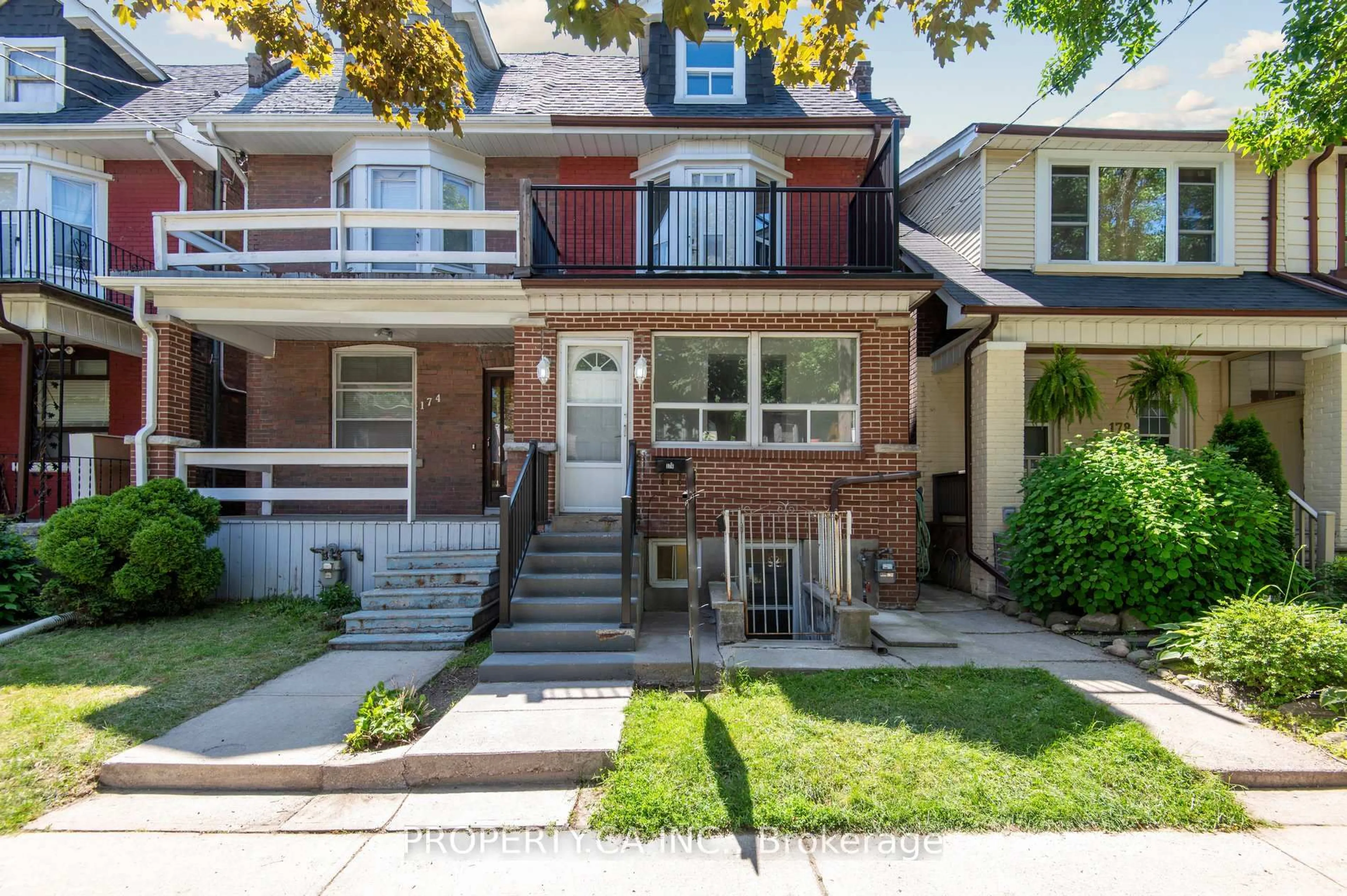 Home with brick exterior material, street for 176 Gillard Ave, Toronto Ontario M4J 4N8