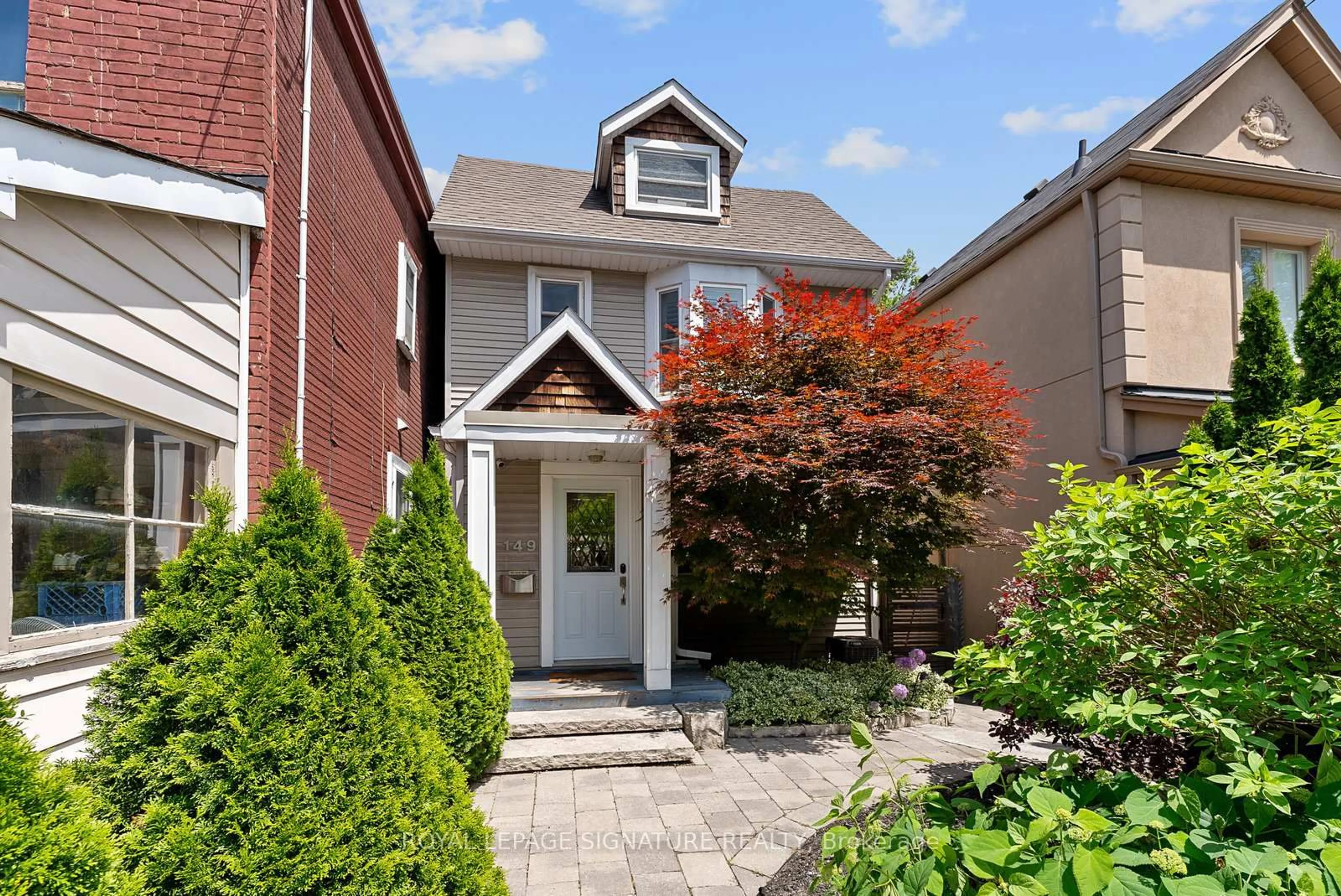 Home with brick exterior material, street for 149 Galt Ave, Toronto Ontario M4M 2Z4