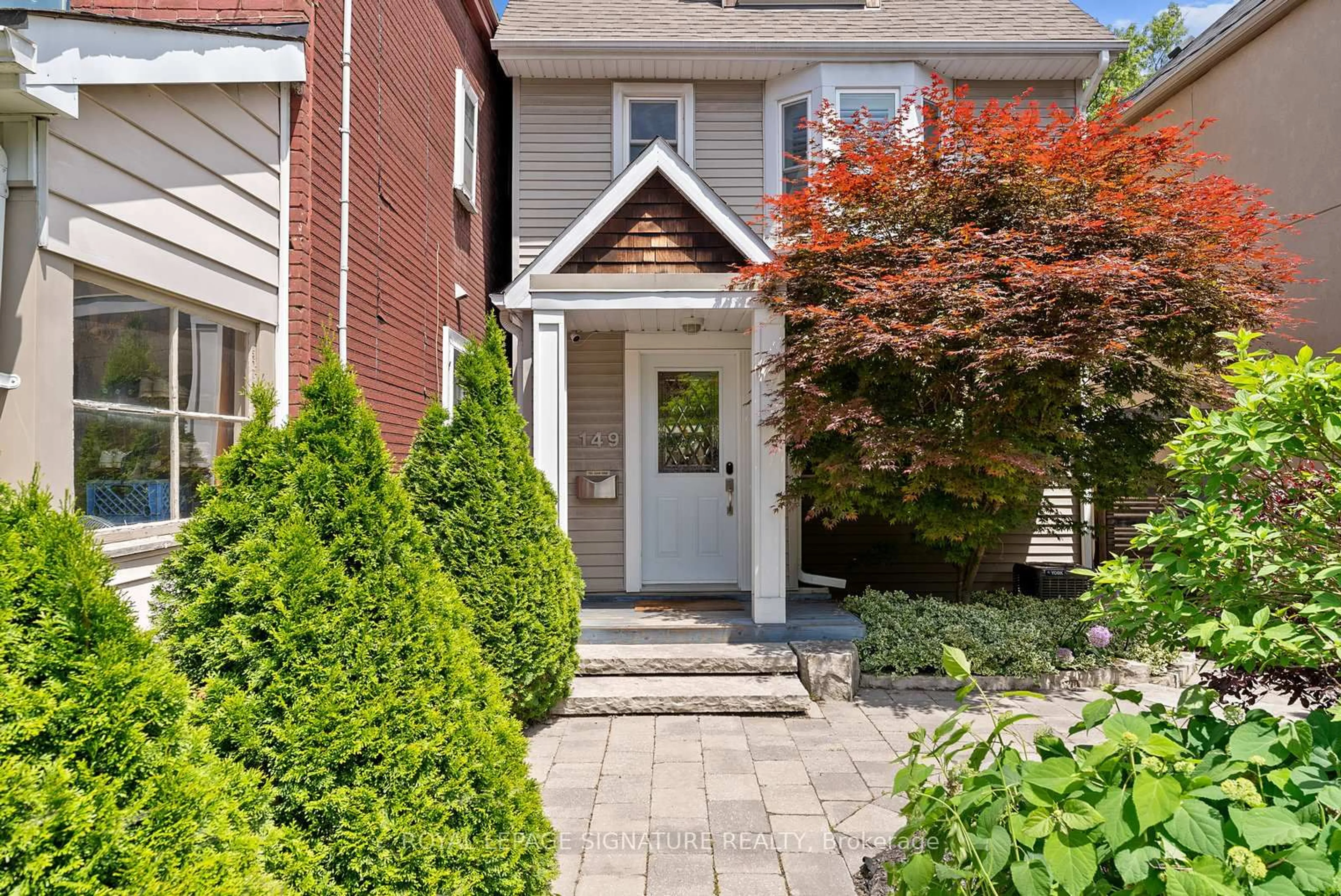 Home with brick exterior material, street for 149 Galt Ave, Toronto Ontario M4M 2Z4