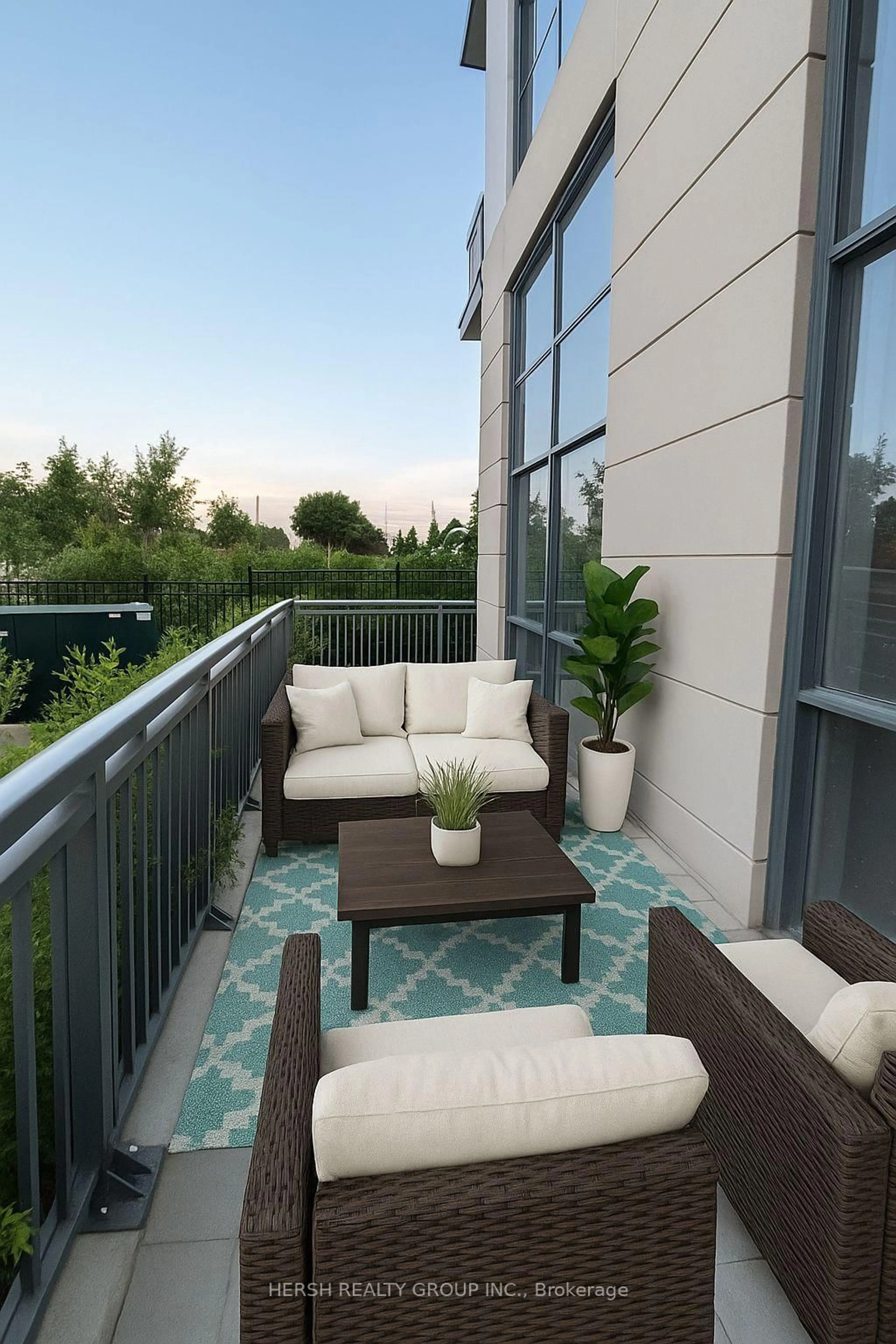 Balcony in the apartment, water/lake/river/ocean view for 10 Meadowglen Pl #103, Toronto Ontario M1G 0A8