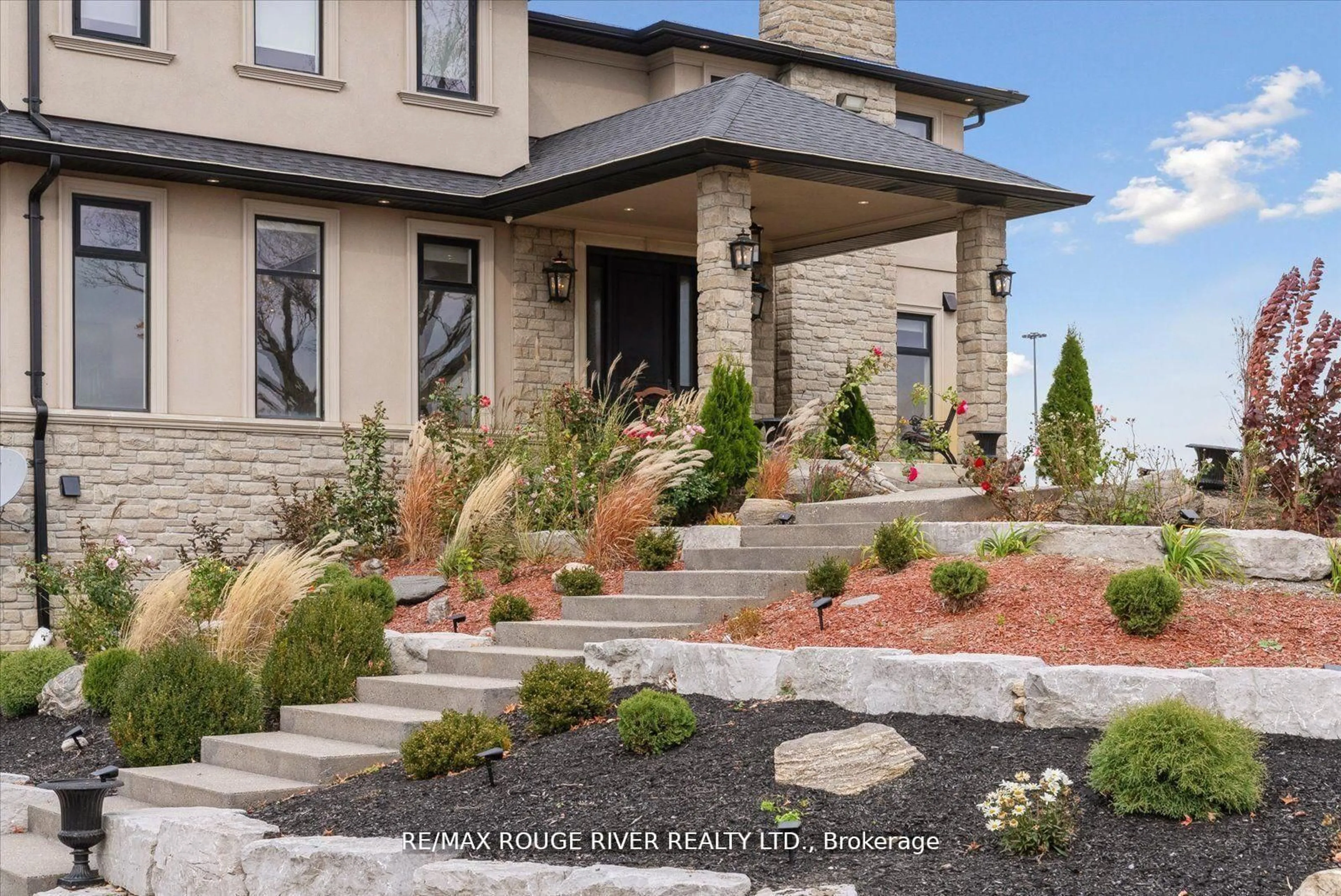 Home with brick exterior material, street for 5785 Halls Rd, Whitby Ontario L1M 1S5