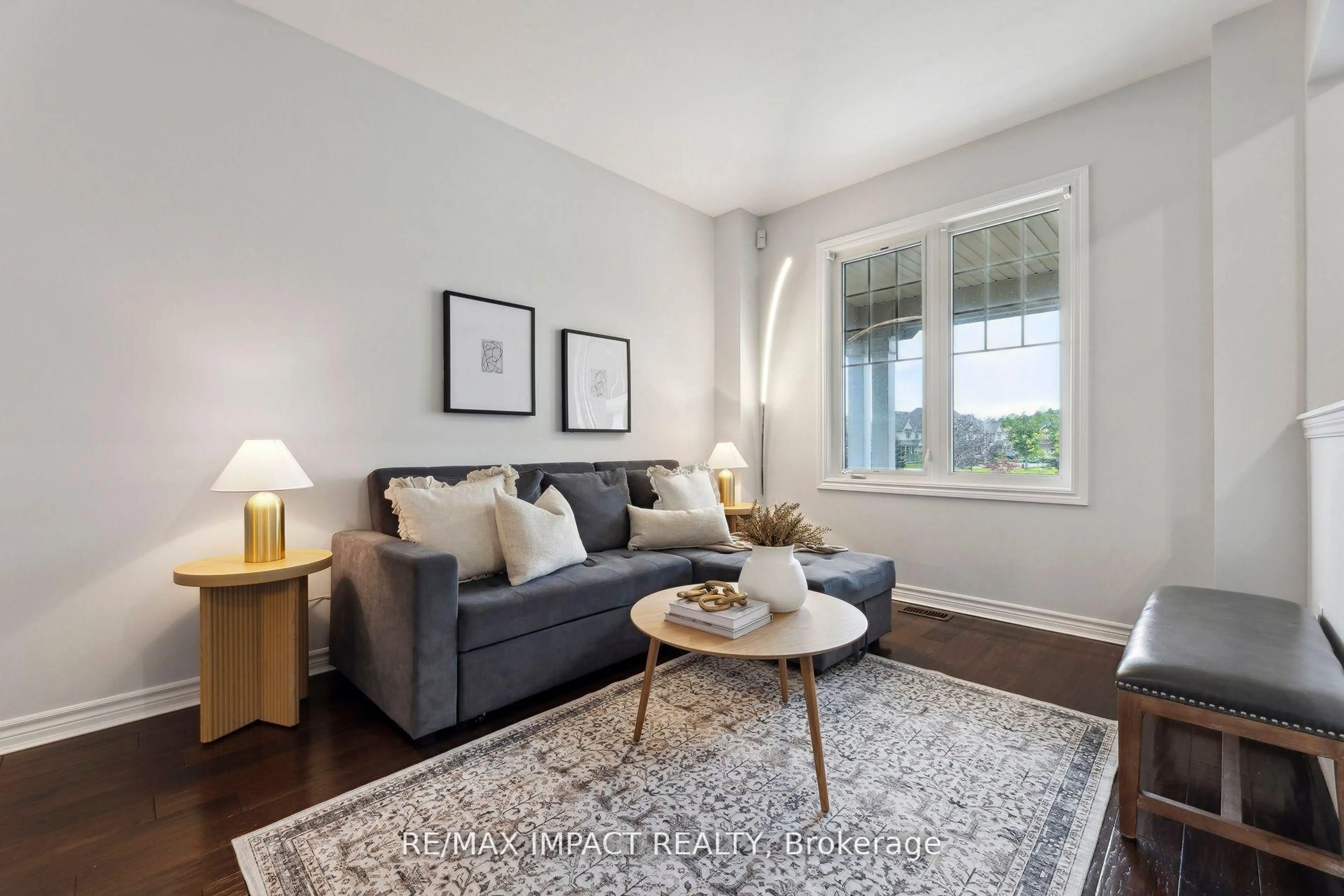 Living room with furniture, unknown for 1 Carl Raby St, Clarington Ontario L1C 0P5