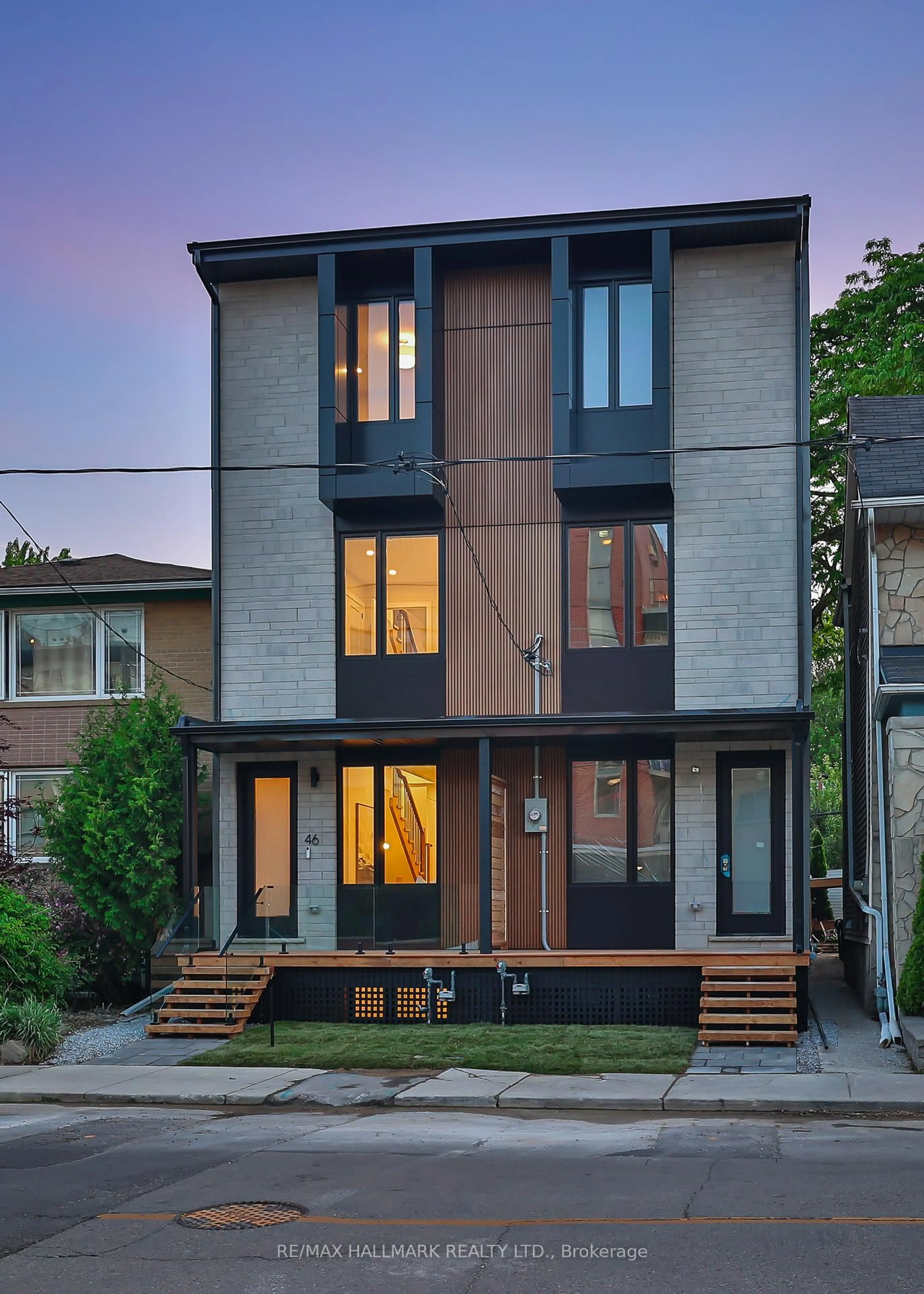 Home with brick exterior material, street for 46A Pape Ave, Toronto Ontario M4M 2V6