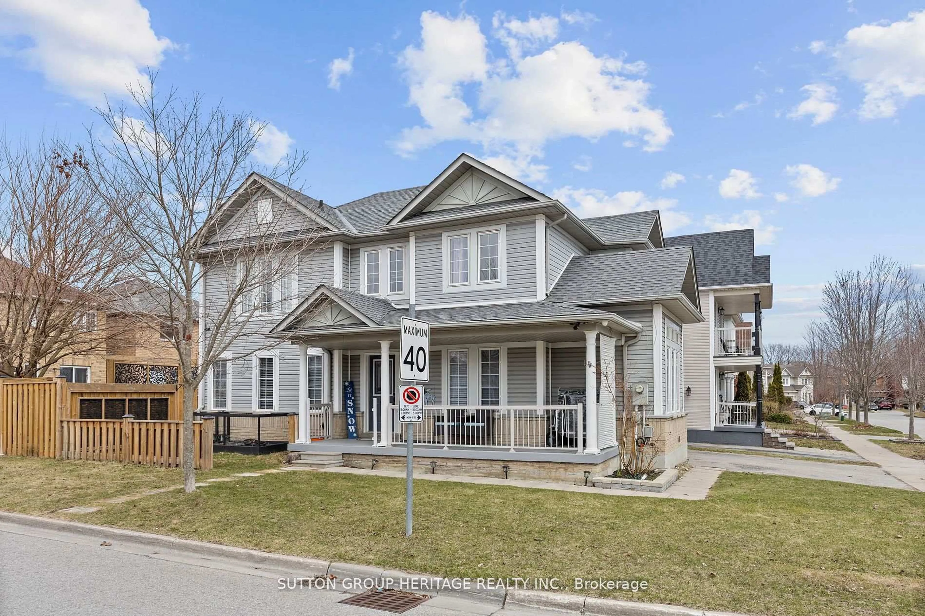 Home with vinyl exterior material, street for 17 Hirons Dr, Ajax Ontario L1S 7N4