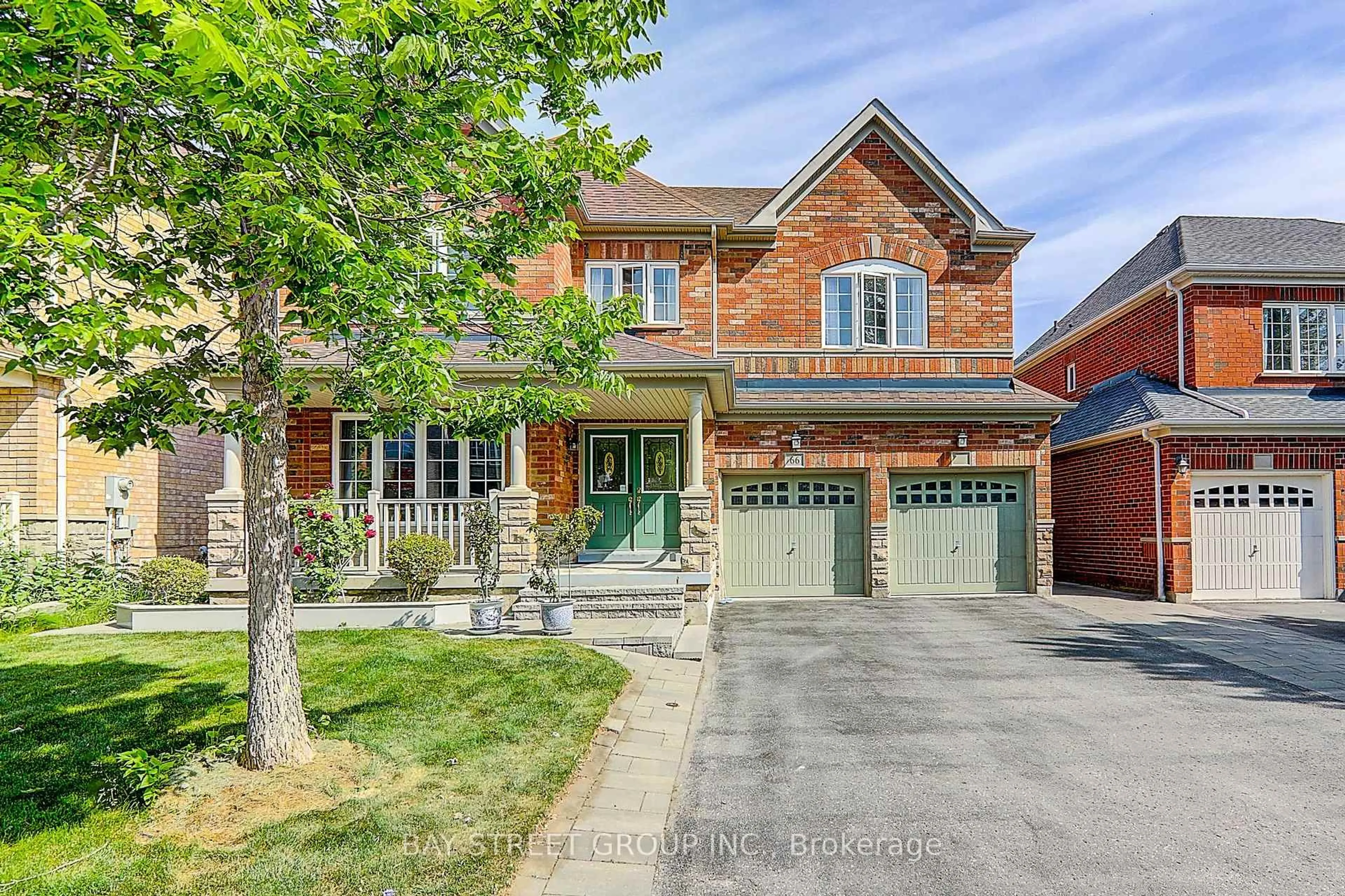 Home with brick exterior material, street for 66 Howlett Cres, Ajax Ontario L1T 0A6
