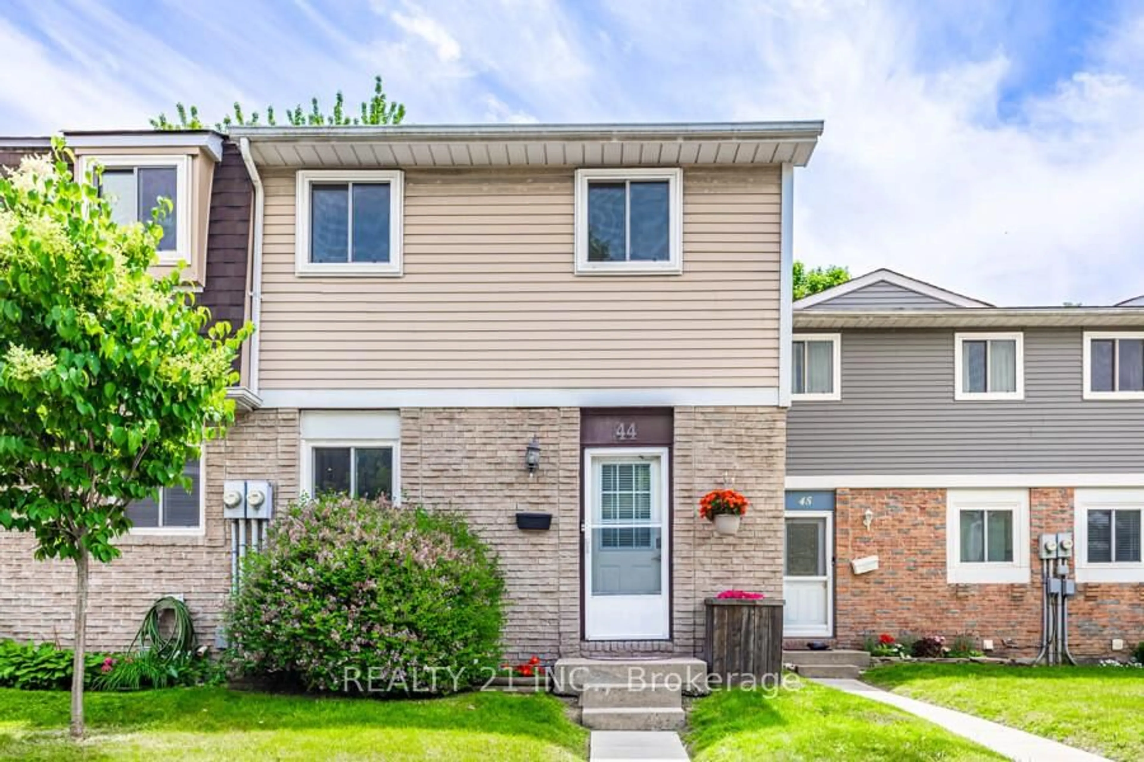 Home with brick exterior material, street for 1331 Glenanna Rd #44, Pickering Ontario L1V 2Y4