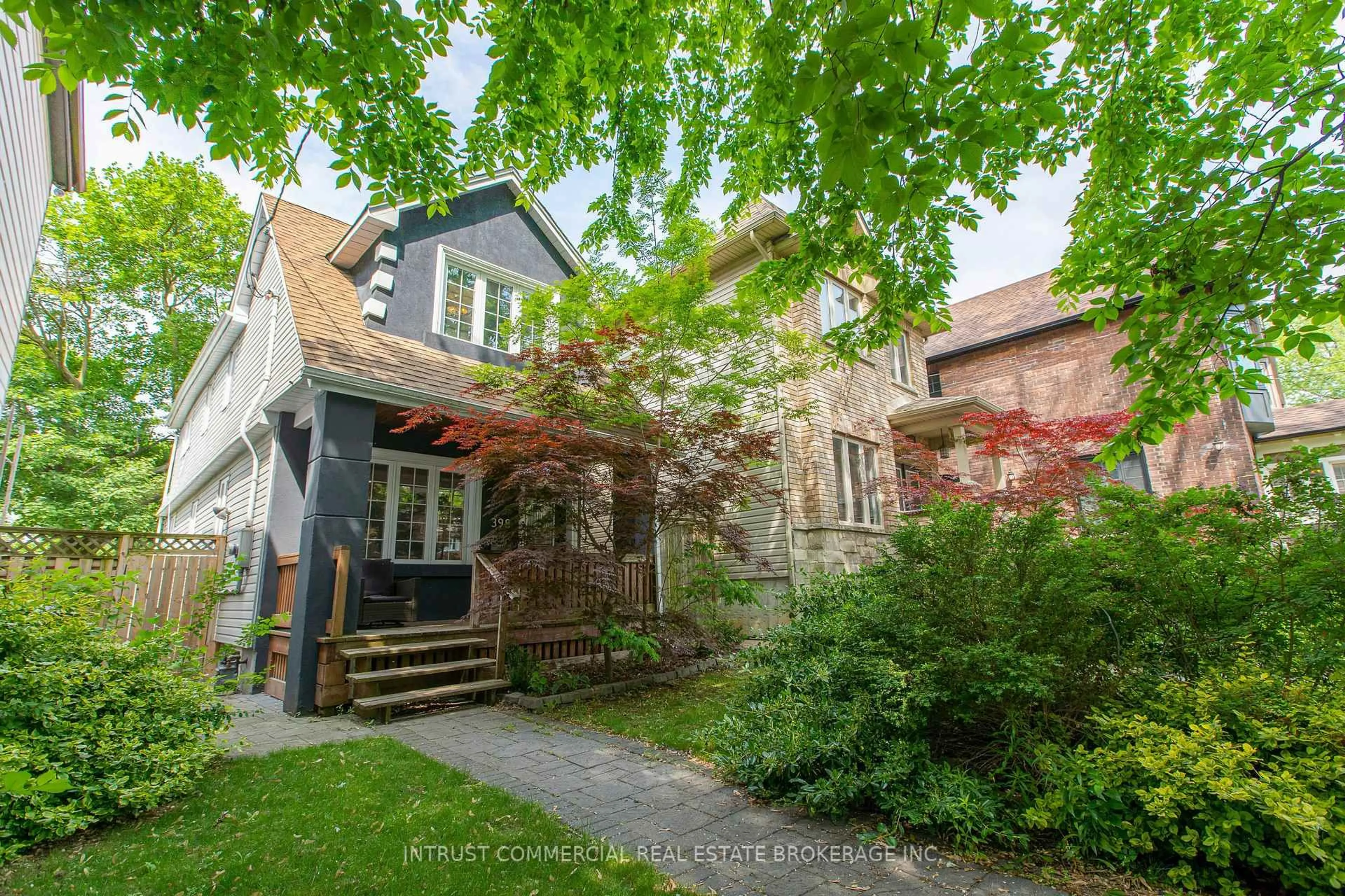 Home with brick exterior material, street for 398 Leslie St, Toronto Ontario M4M 3E4