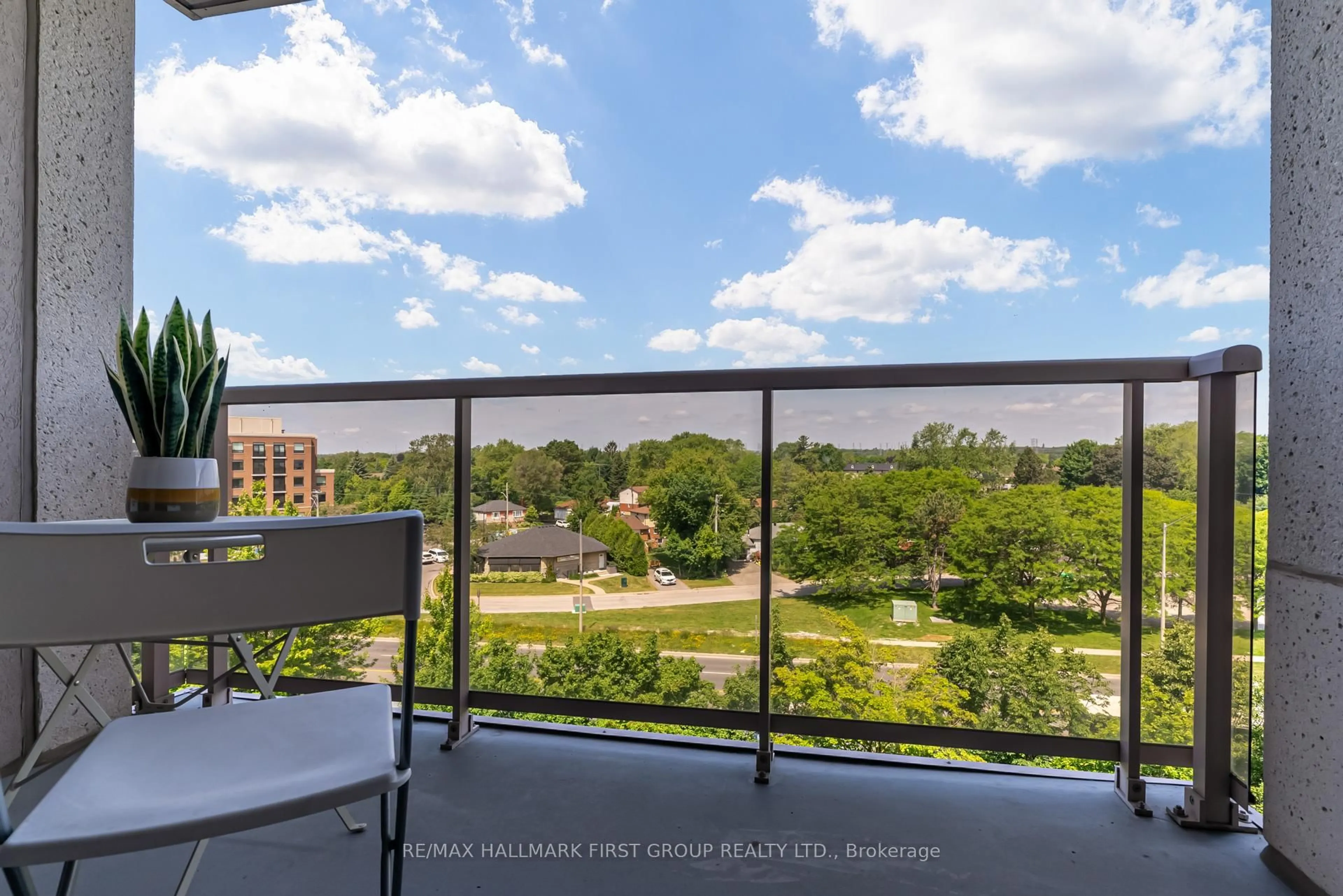 Balcony in the apartment, water/lake/river/ocean view for 1200 The Esplanade #601, Pickering Ontario L1V 6V3