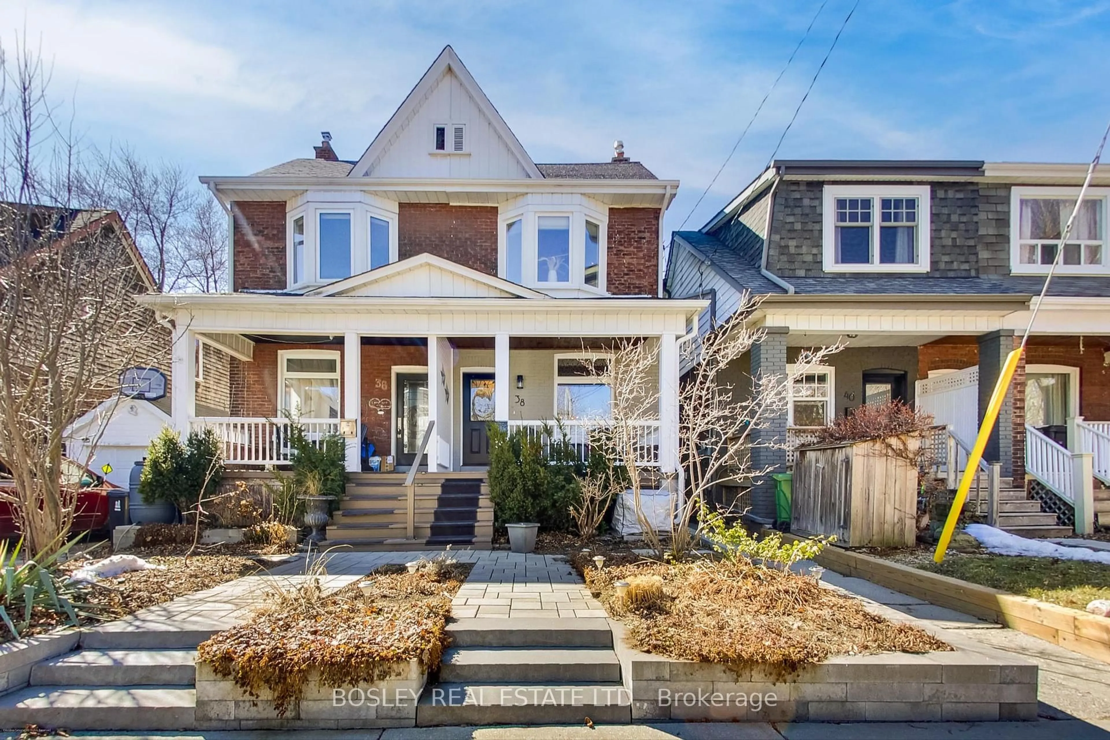 Home with brick exterior material, street for 38 Earl Grey Rd, Toronto Ontario M4J 3L2