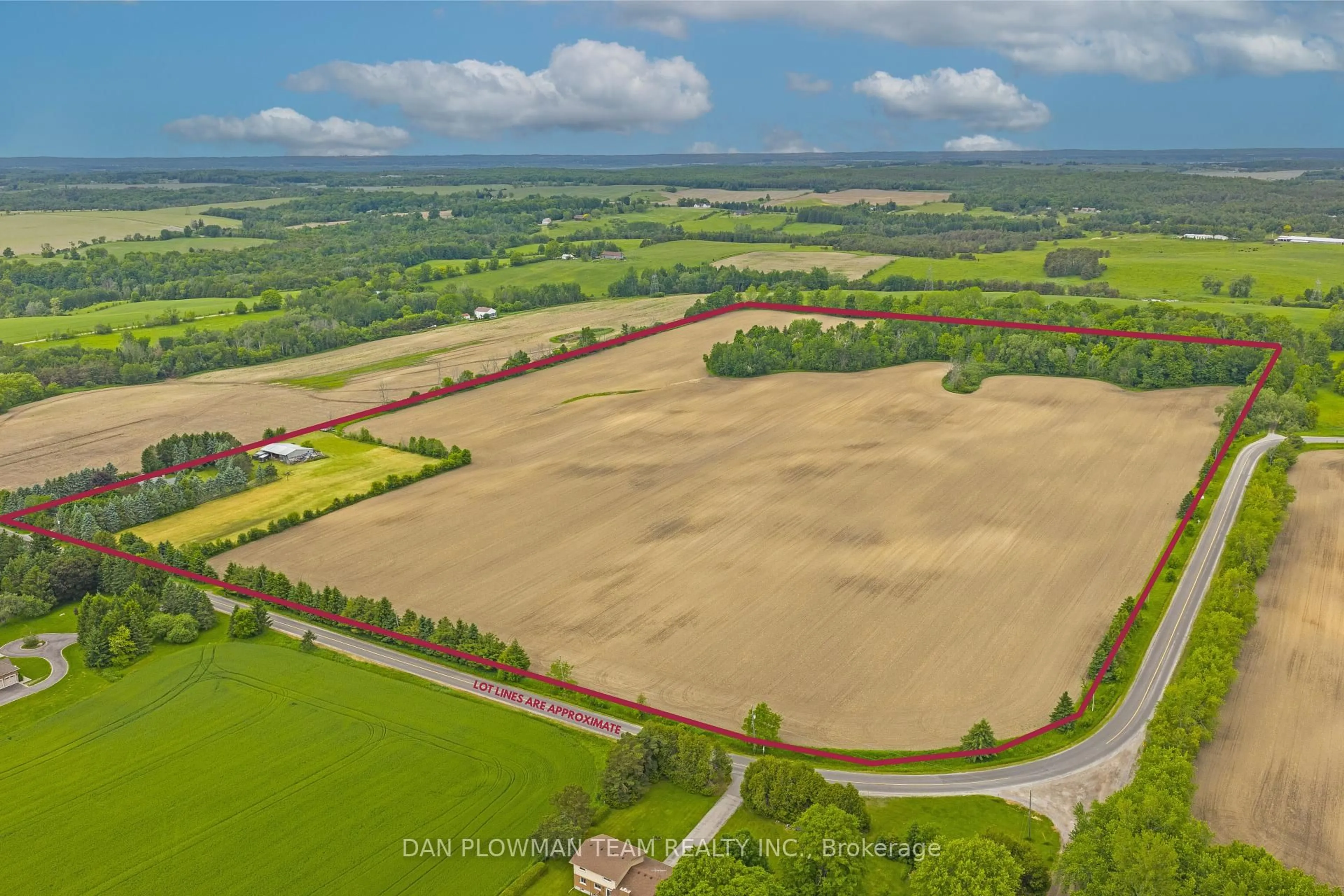 A pic from outside/outdoor area/front of a property/back of a property/a pic from drone, water/lake/river/ocean view for 1902 Concession 9 Rd, Clarington Ontario L0B 1B0