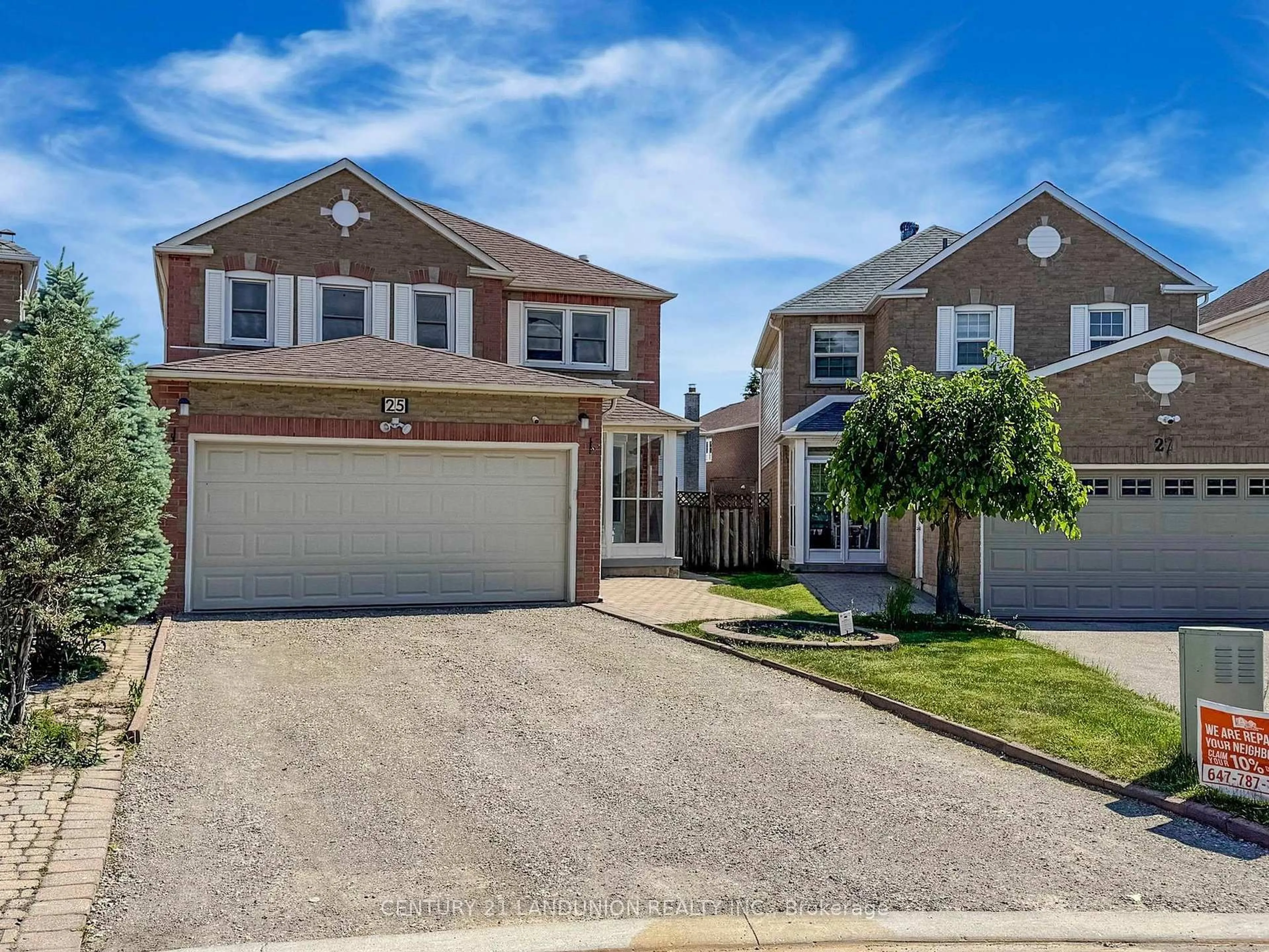 Home with brick exterior material, street for 25 Bemerton Crt, Toronto Ontario M1V 4P9