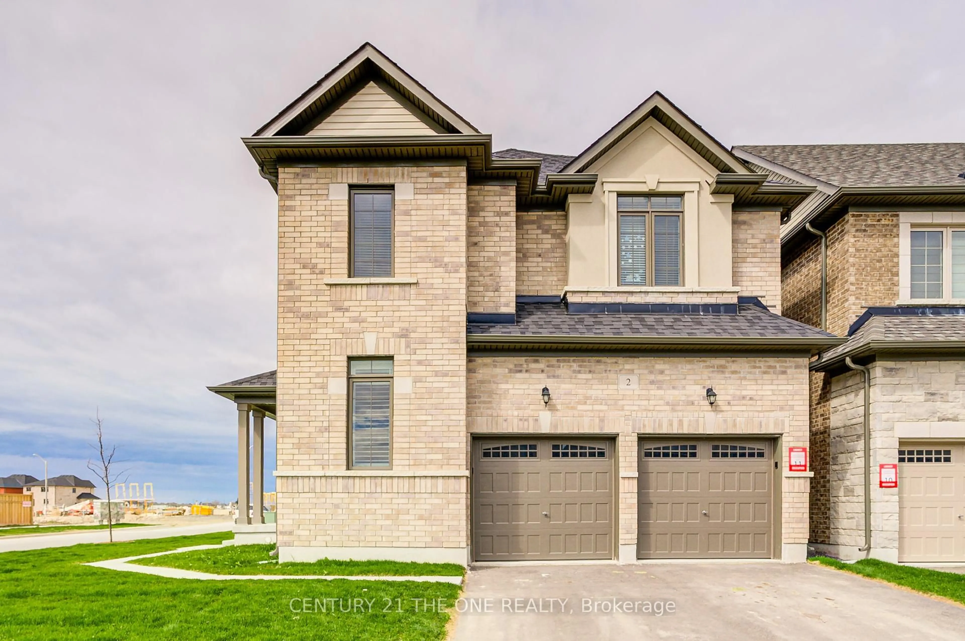 Home with brick exterior material, street for 2 Wesley Brooks St, Clarington Ontario L1B 0W4