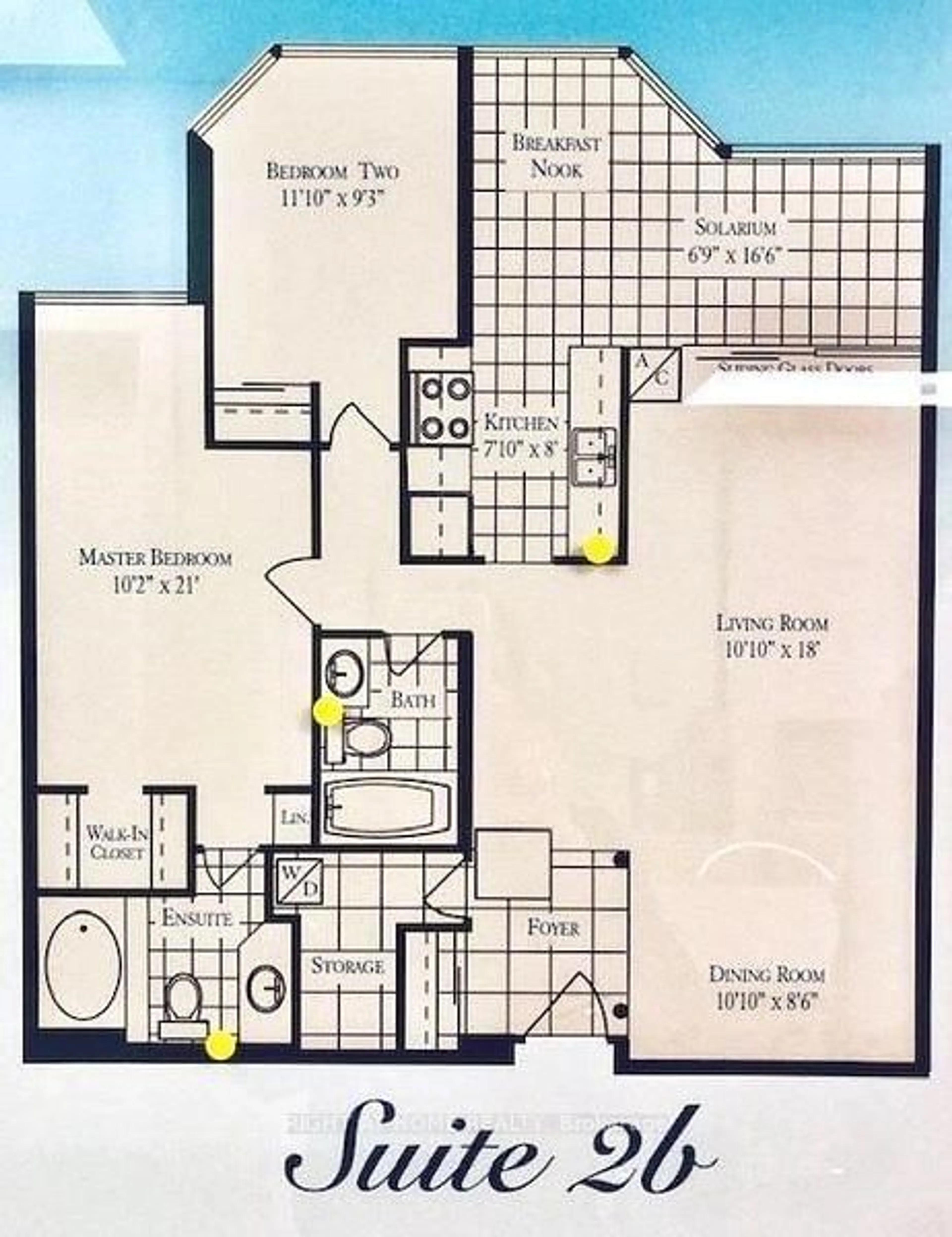 Floor plan for 80 Alton Towers Circ #1208, Toronto Ontario M1V 5E8