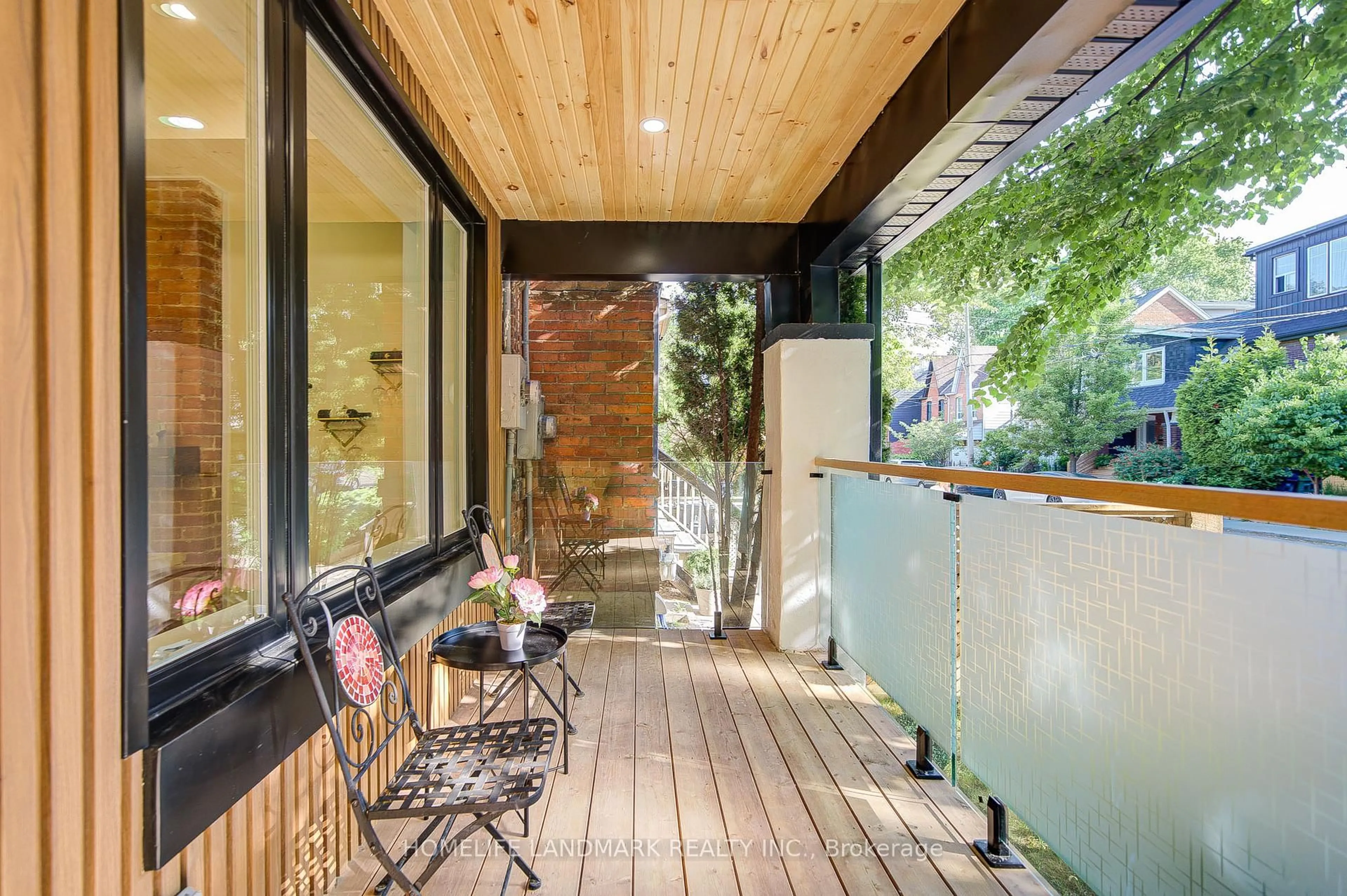 Patio, street for 219 Logan Ave, Toronto Ontario M4M 2N2