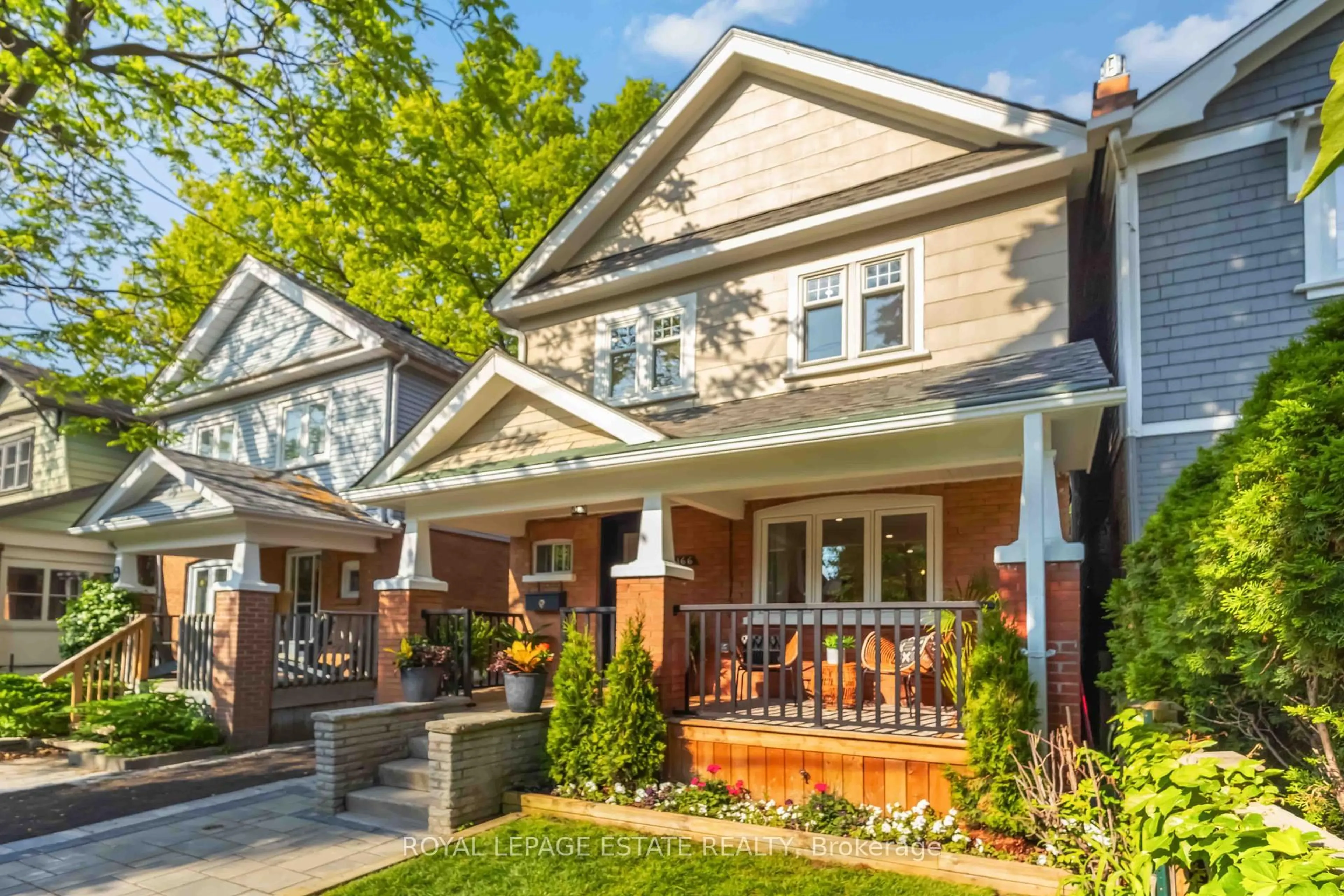 Home with brick exterior material, street for 166 Bingham Ave, Toronto Ontario M4E 3R3