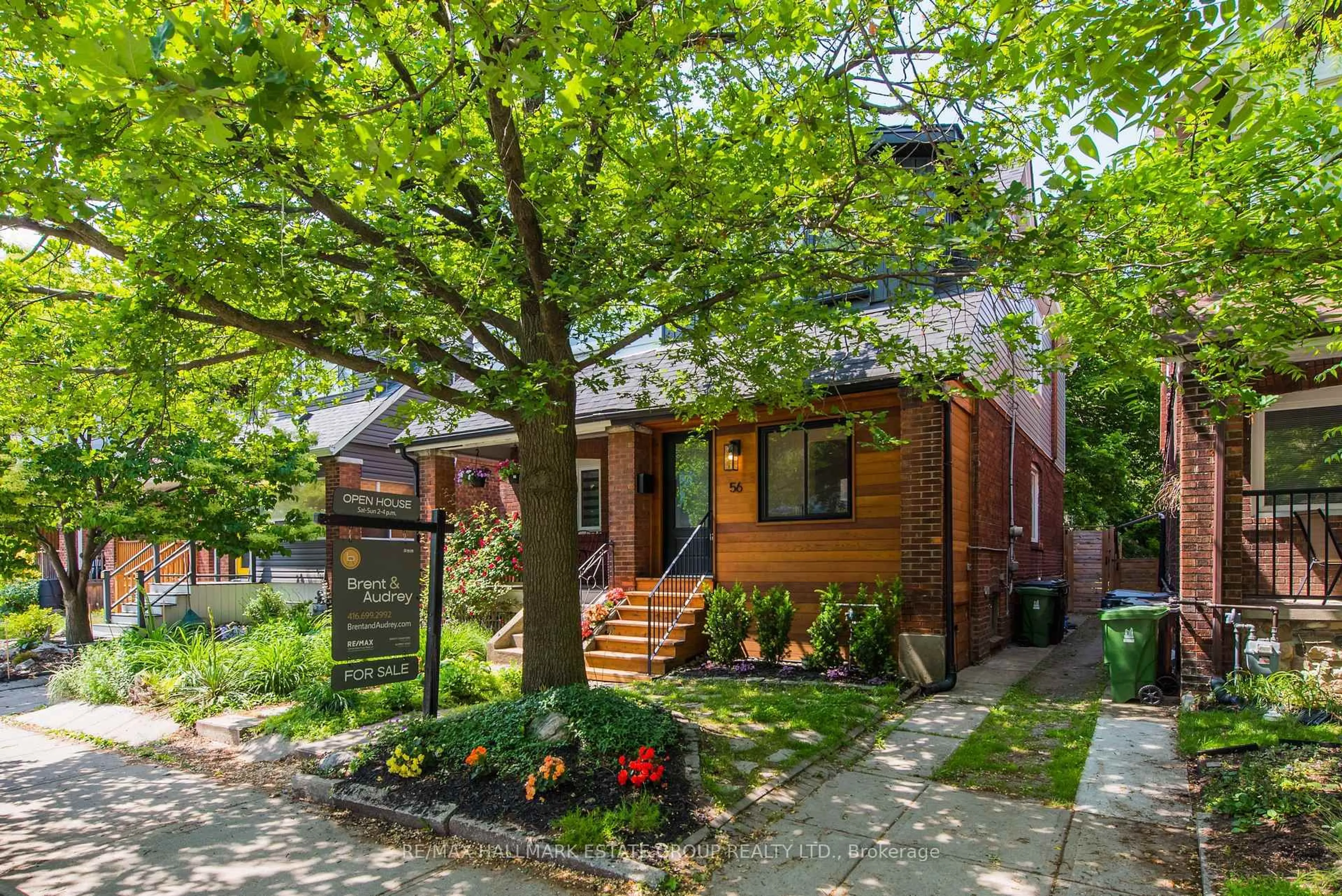 Home with brick exterior material, street for 56 Oakcrest Ave, Toronto Ontario M4C 1B5