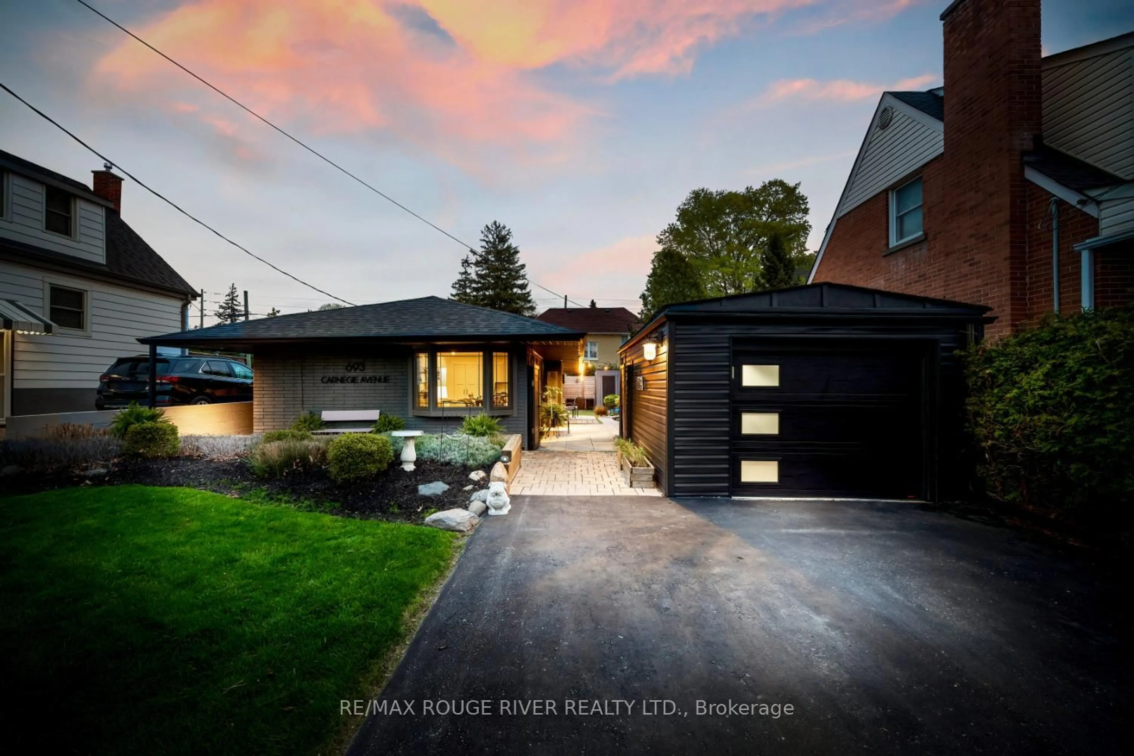 Home with brick exterior material, street for 693 Carnegie Ave, Oshawa Ontario L1G 4R5