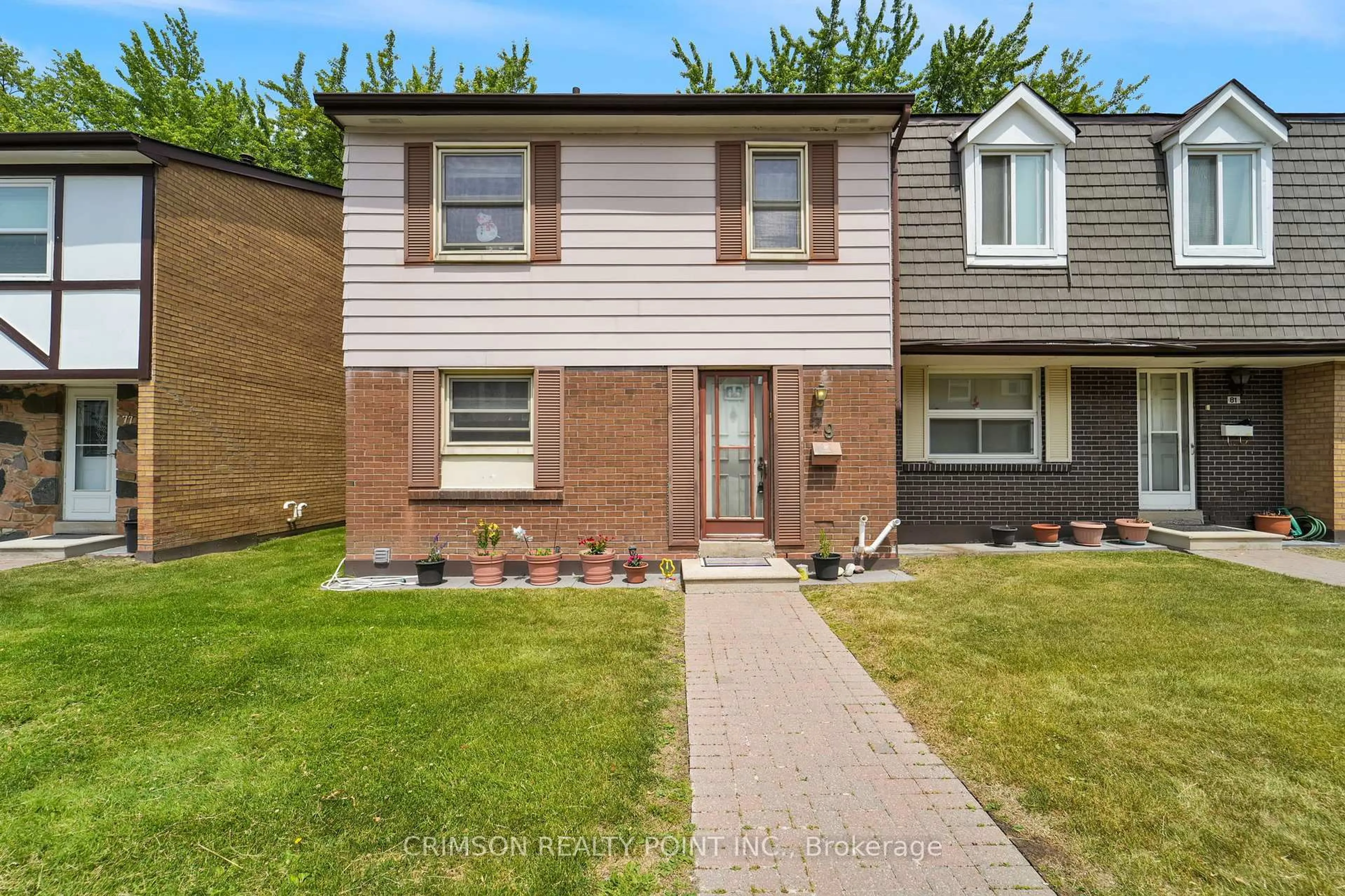 Home with brick exterior material, street for 25 Brimwood Blvd #79, Toronto Ontario M1V 1E2