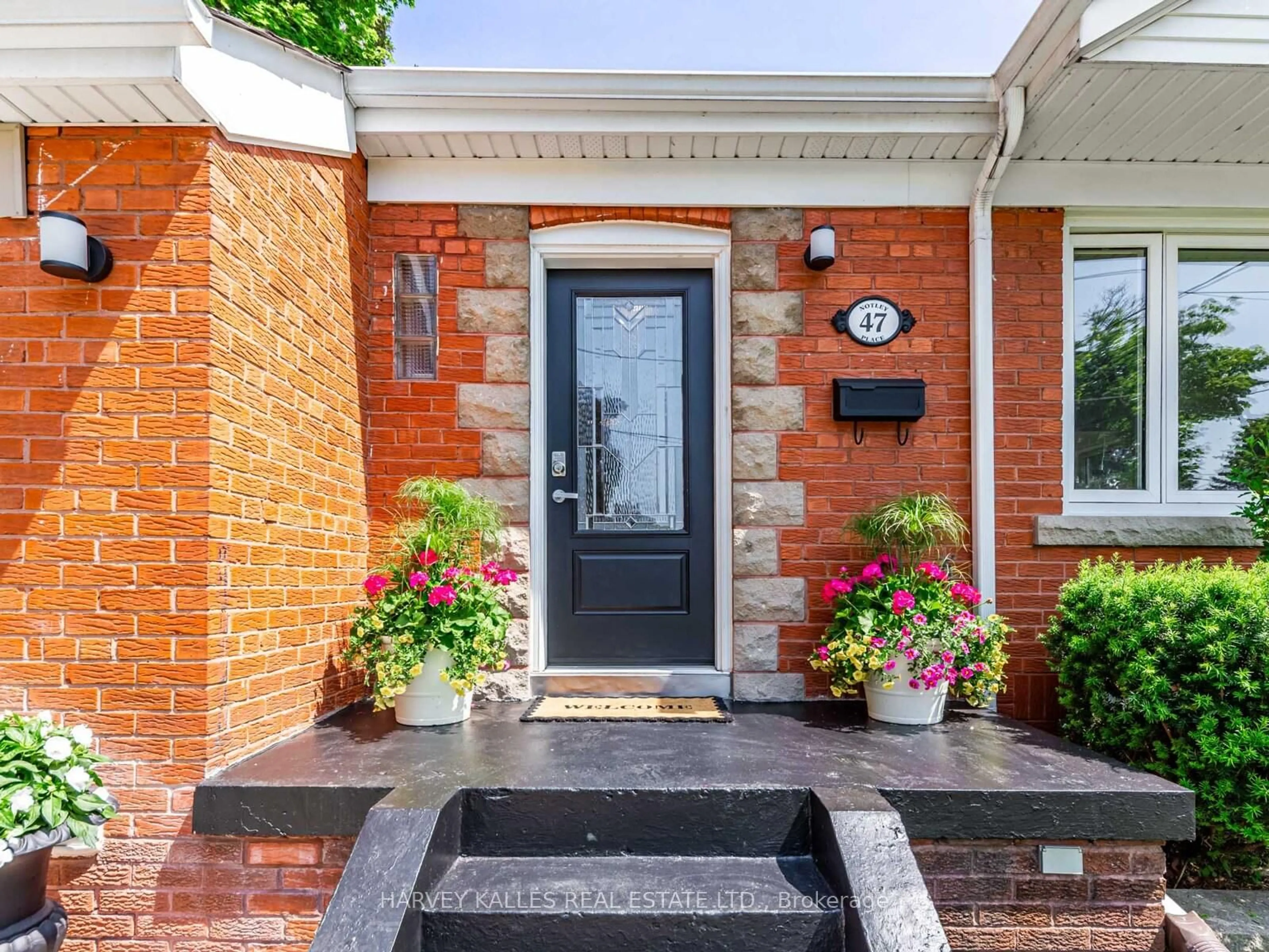 Home with brick exterior material, street for 47 Notley Pl, Toronto Ontario M4B 2M7