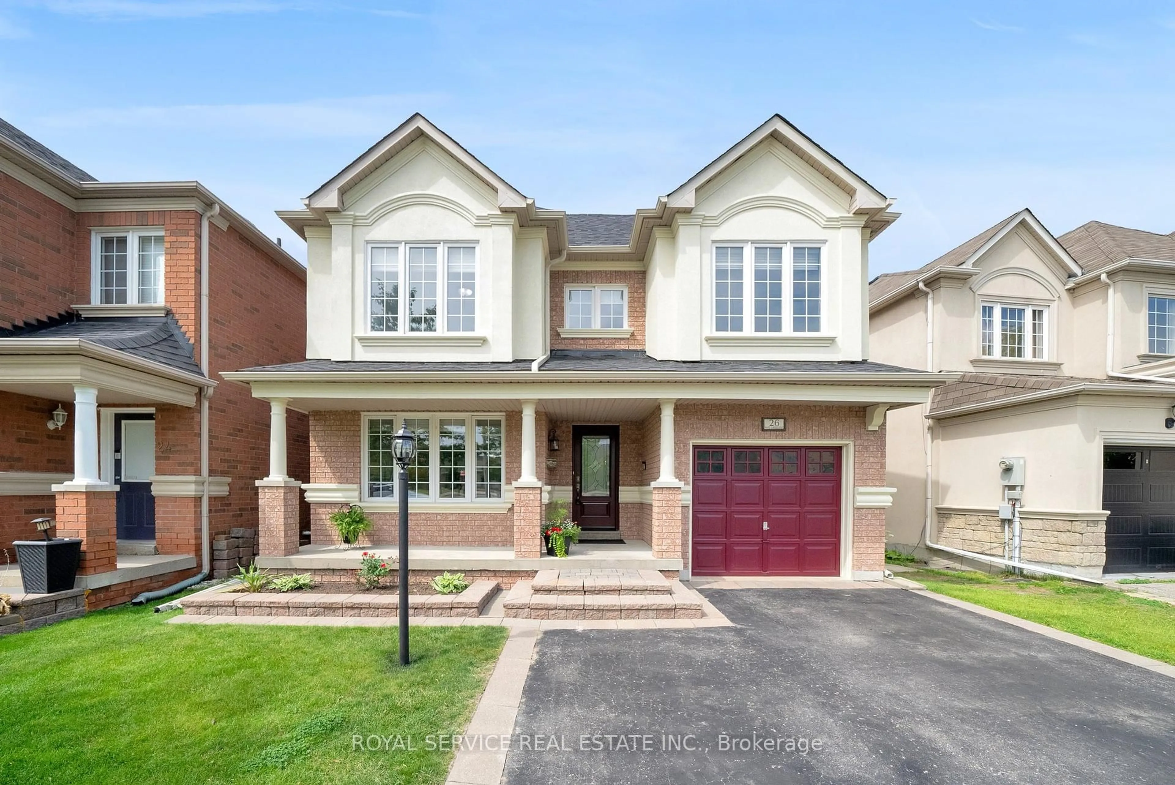 Home with brick exterior material, street for 26 Batt Cres, Ajax Ontario L1T 4M2