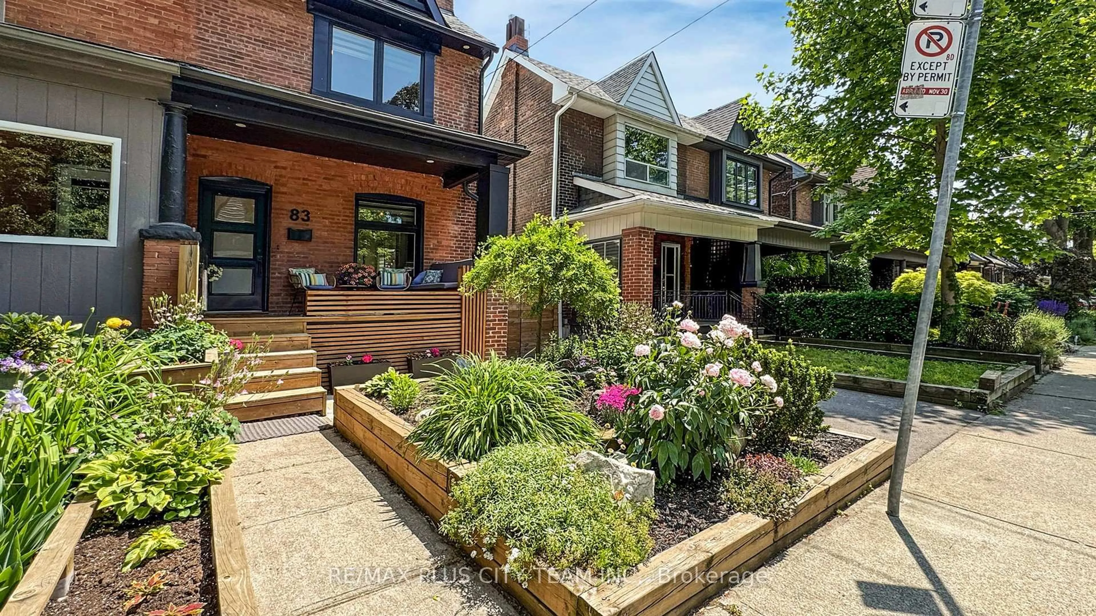 Home with brick exterior material, street for 83 Bertmount Ave, Toronto Ontario M4M 2X8