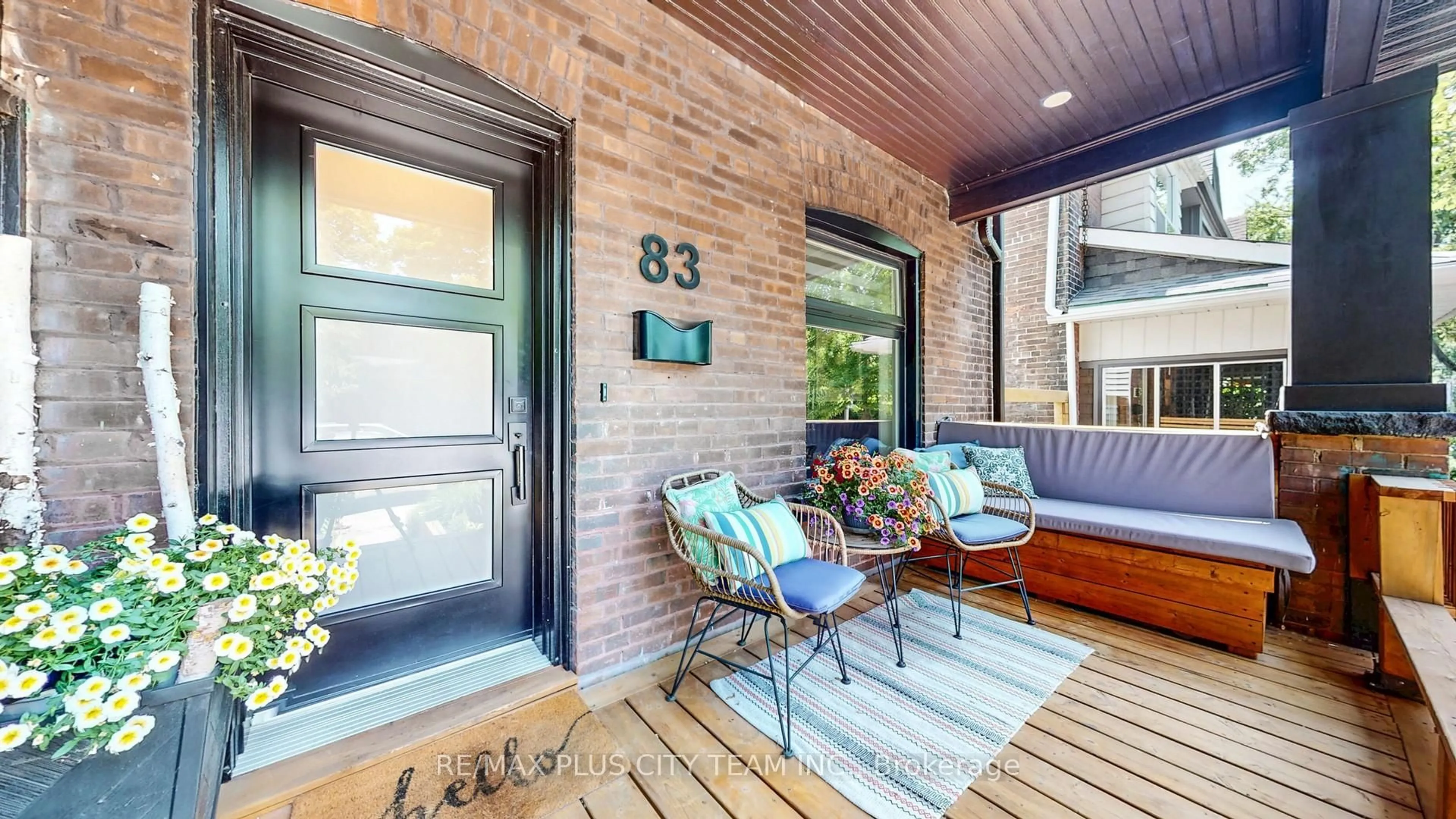Home with brick exterior material, street for 83 Bertmount Ave, Toronto Ontario M4M 2X8